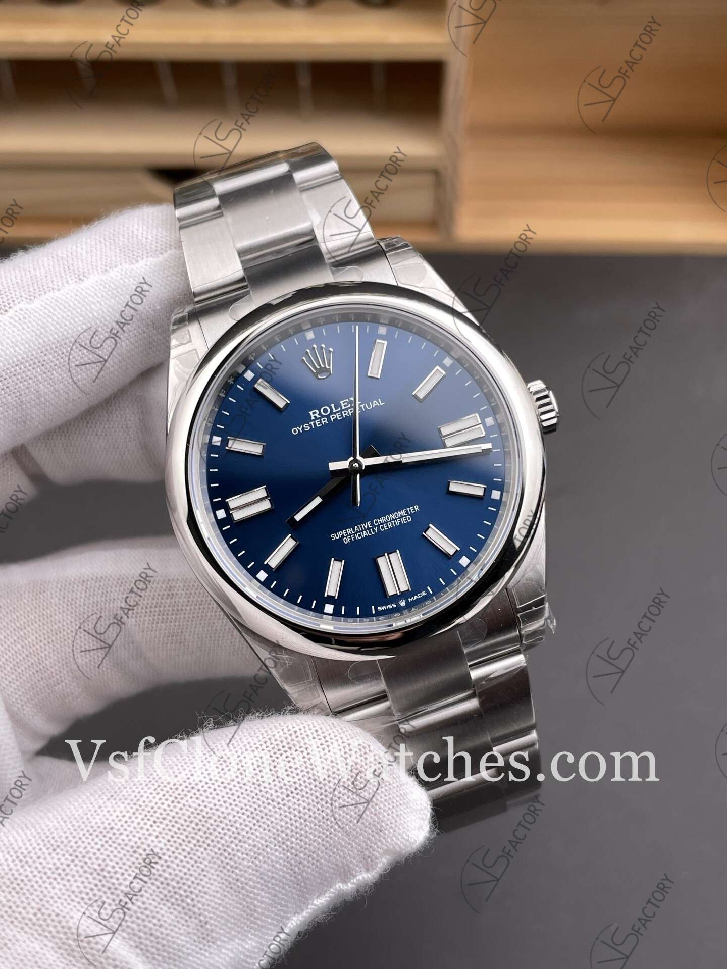 Super Clone Watches – Rolex Oyster Perpetual m124300-0003 3230 Movement 41mm Blue Dial - Image 3