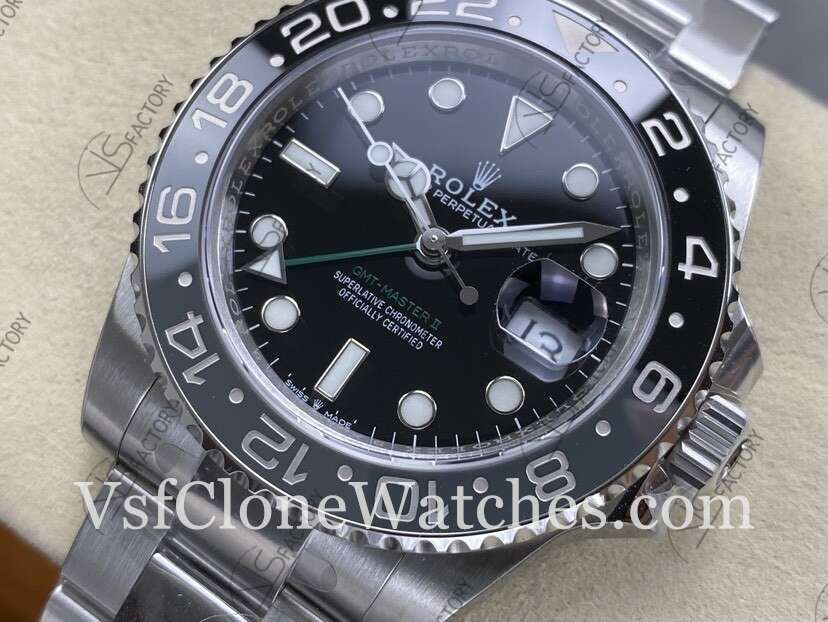 Super Clone Watches – Rolex GMT Master II M126710grnr-0004 Oyster 3285 Movement “Bruce Wayne” Black Dial - Image 3