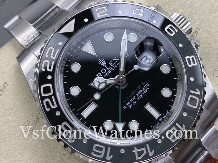 Super Clone Watches – Rolex GMT Master II M126710grnr-0004 Oyster 3285 Movement “Bruce Wayne” Black Dial - Image 2
