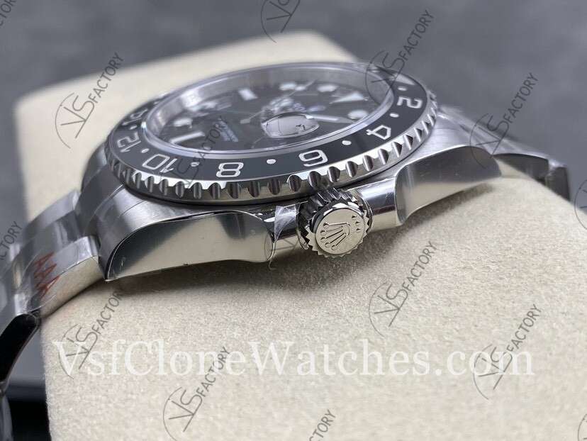 Super Clone Watches – Rolex GMT Master II M126710grnr-0004 Oyster 3285 Movement “Bruce Wayne” Black Dial - Image 6