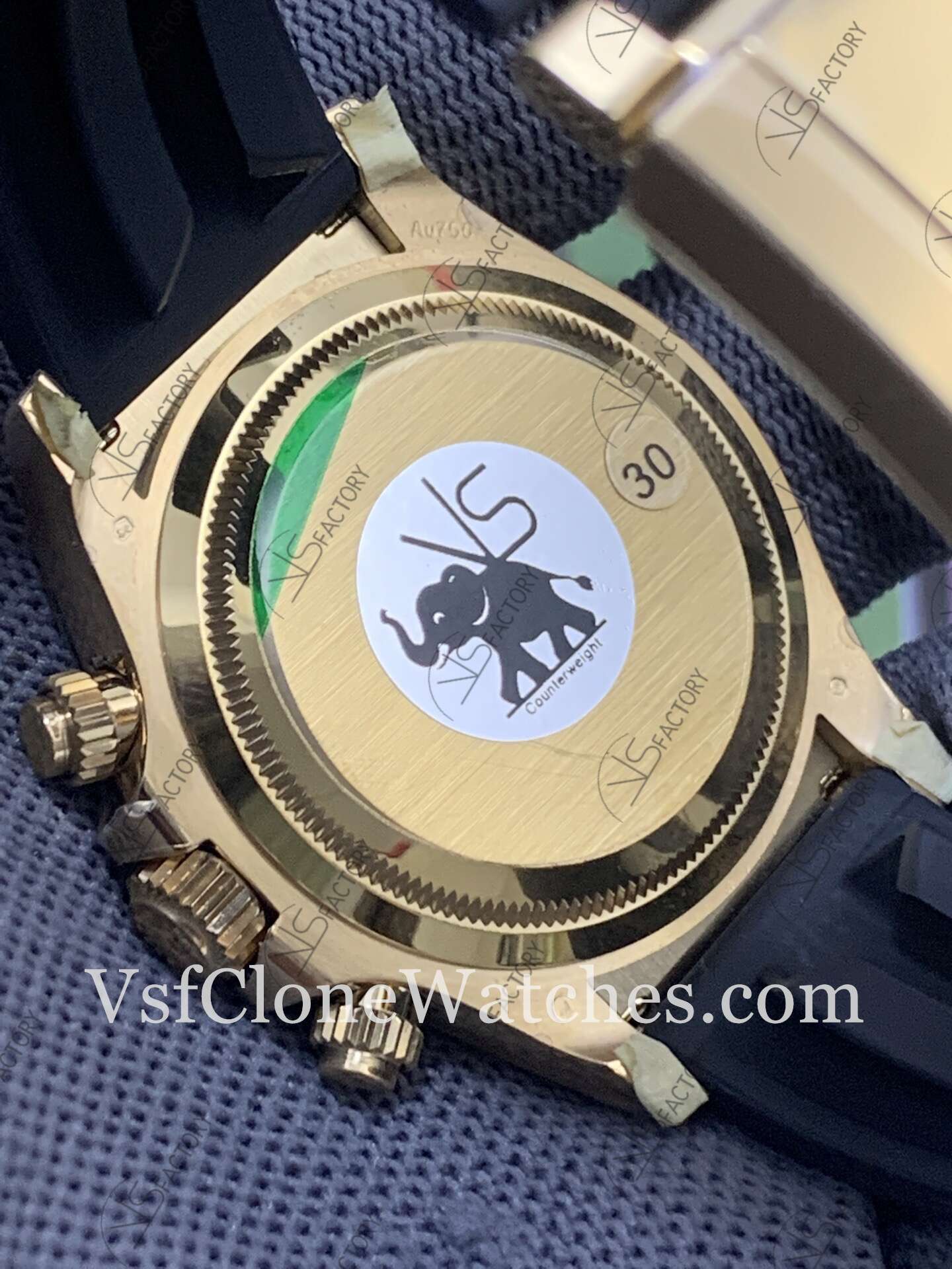 Super Clone Watches - Rolex Daytona M126518ln-0008 4131 Movement Black&Gold Dial - Image 6