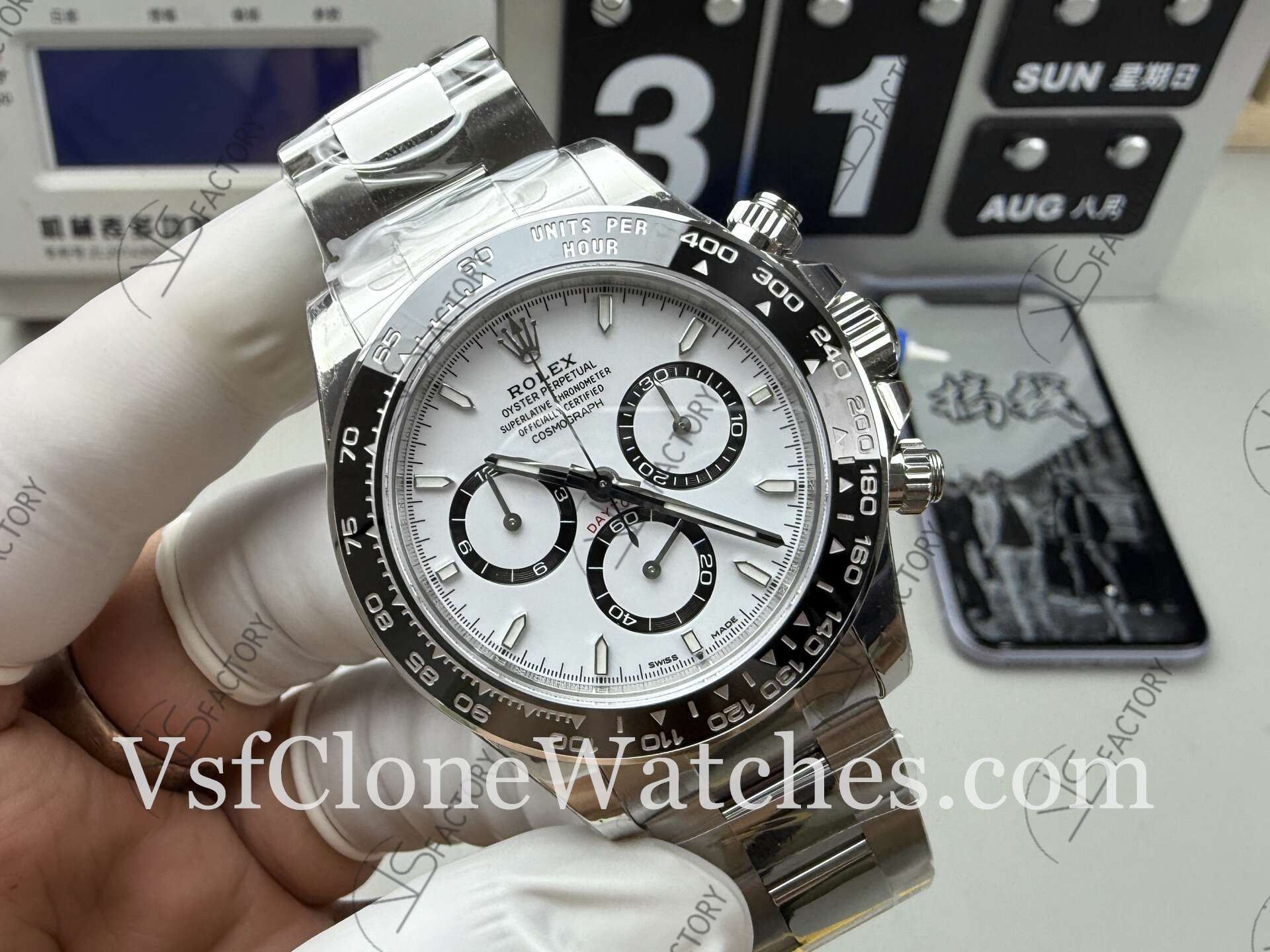 Super Clone Watches – Rolex Daytona M126500LN-0001 4131 Movement White Dial - Image 2