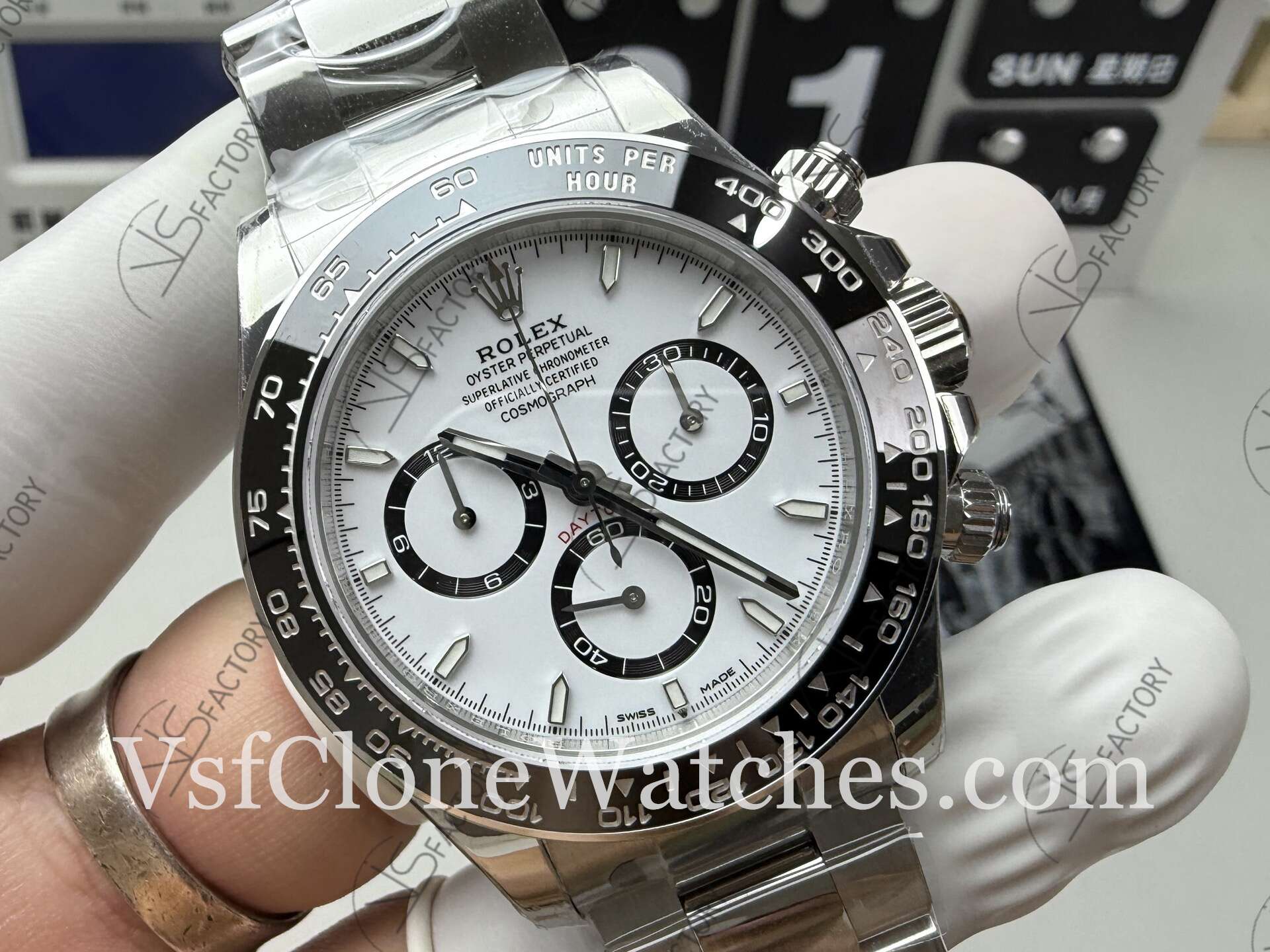 Super Clone Watches – Rolex Daytona M126500LN-0001 4131 Movement White Dial - Image 3