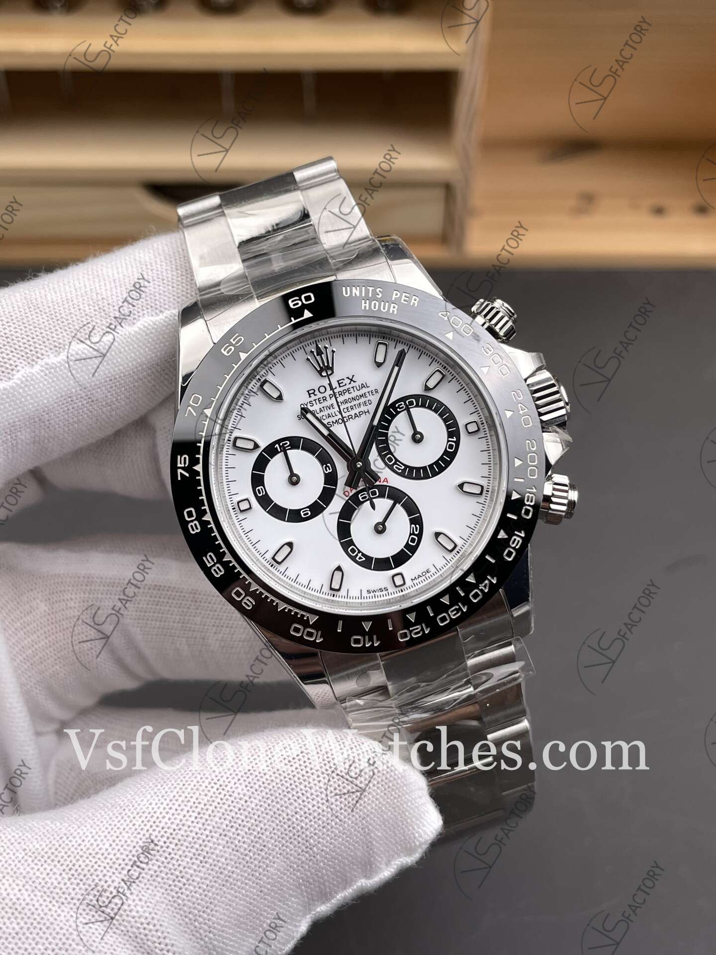 Super Clone Watches – Rolex Daytona M116500LN-0001 4130 Movement White Dial - Image 3