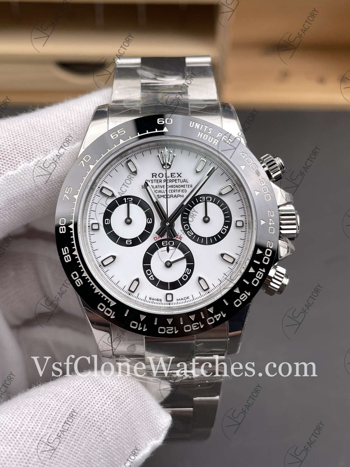 Super Clone Watches – Rolex Daytona M116500LN-0001 4130 Movement White Dial - Image 2