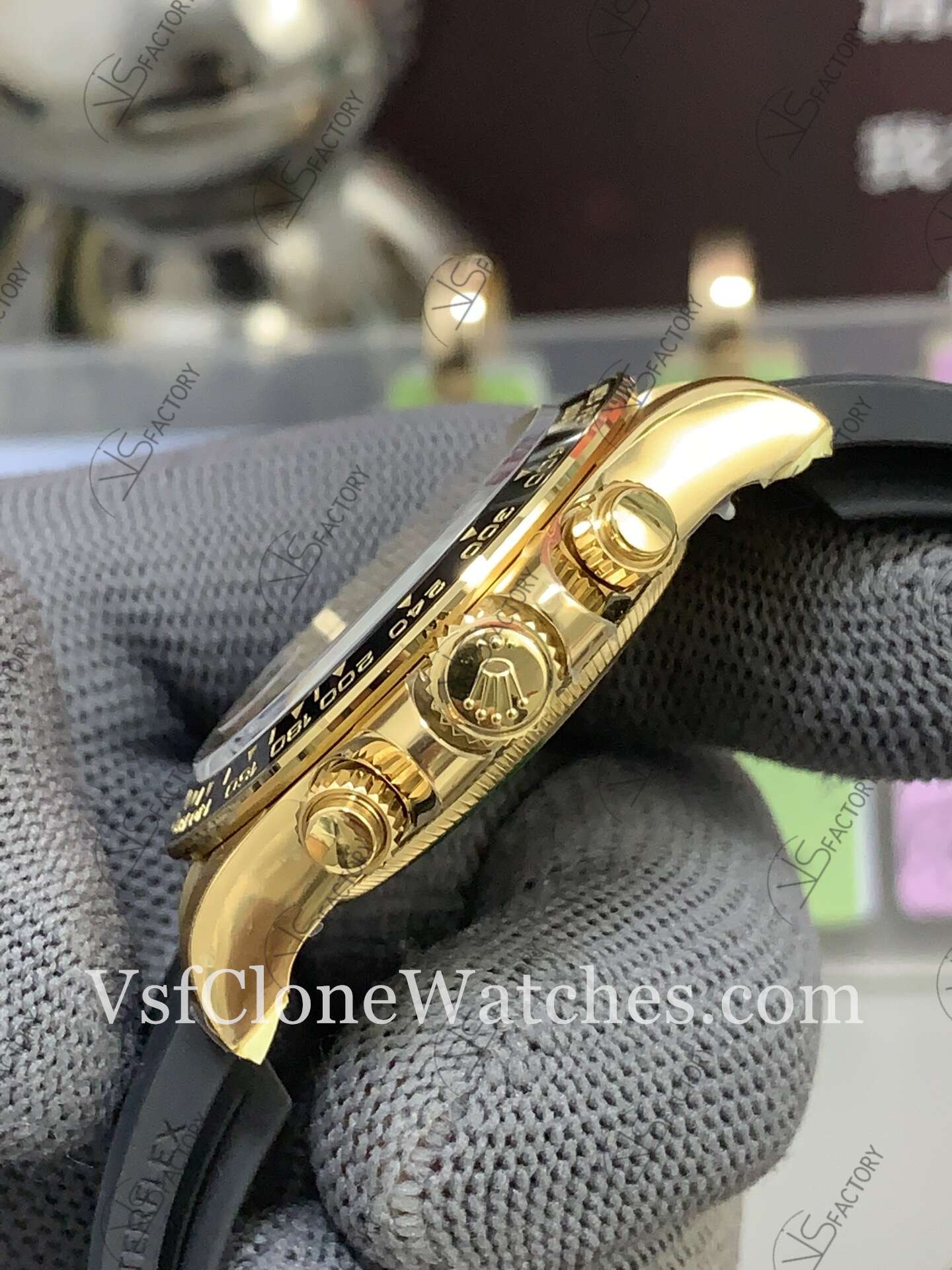 Super Clone Watches - Rolex Daytona M126518ln-0004 4131 Movement Black & Gold Dial - Image 5