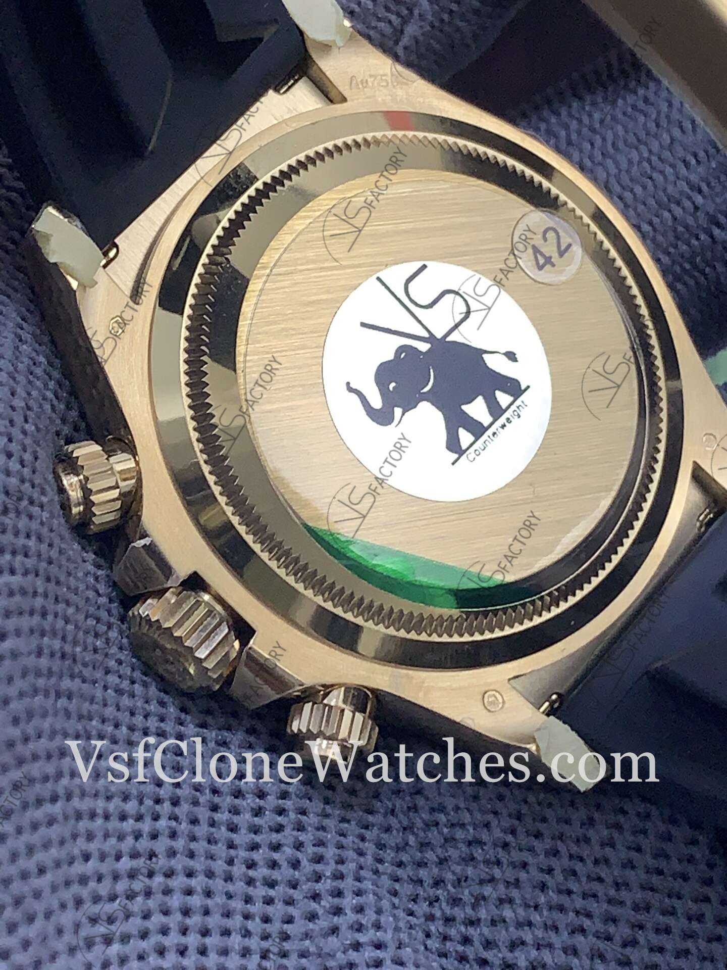 Super Clone Watches - Rolex Daytona M126518ln-0004 4131 Movement Black & Gold Dial - Image 6