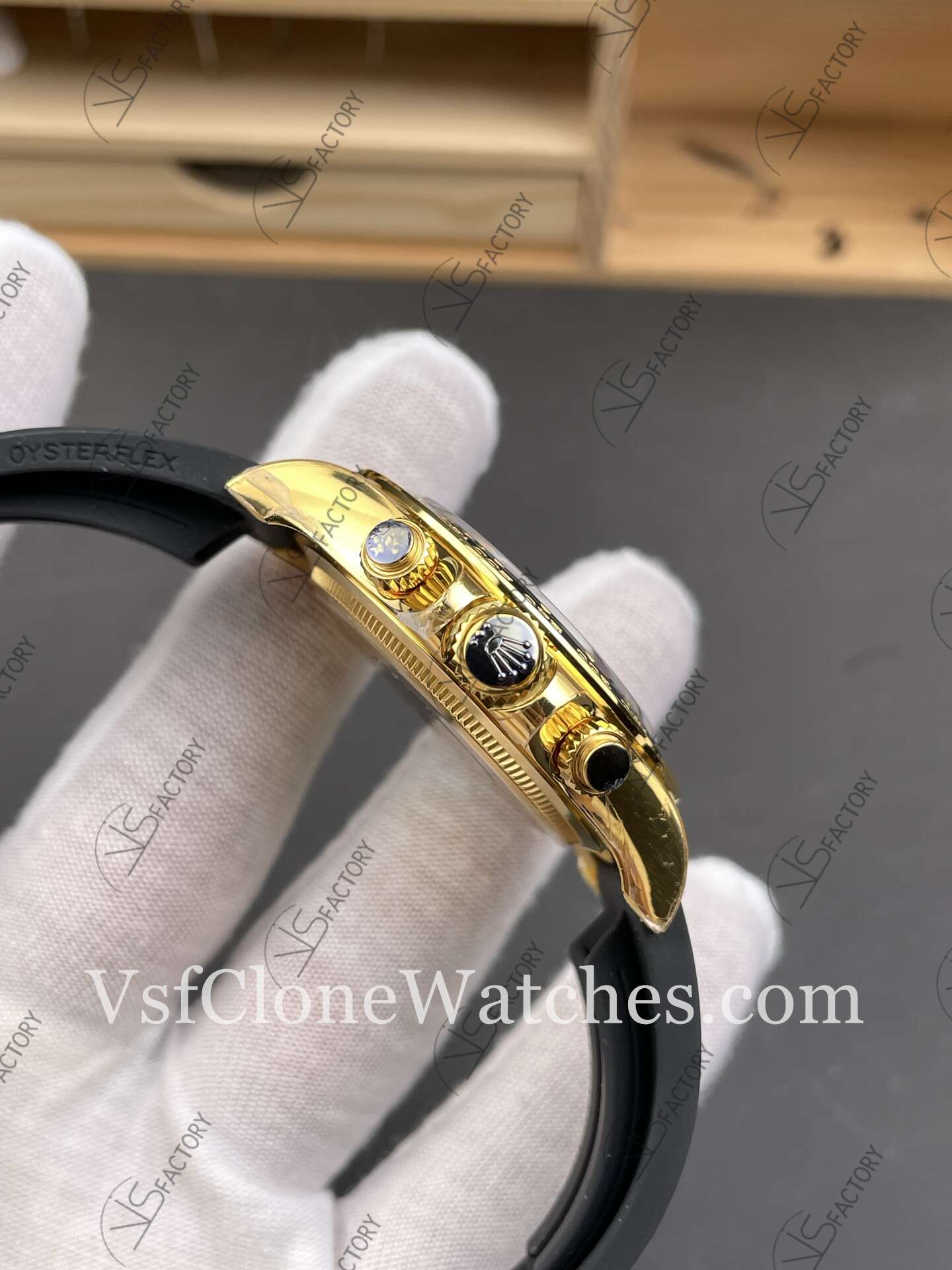 Super Clone Watches - Rolex Daytona M126518ln-0012 4131 Movement Gold & Black Dial - Image 4