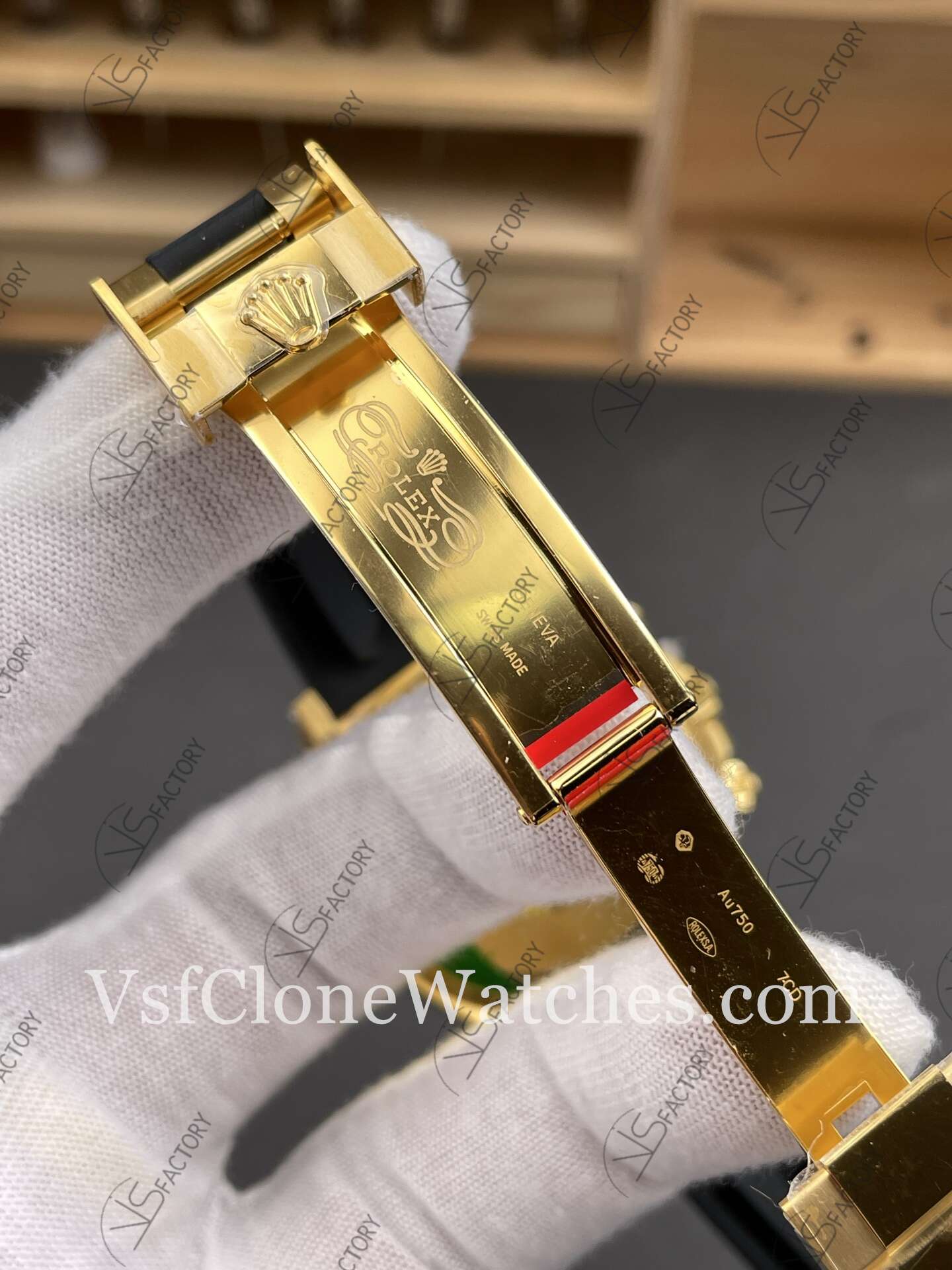 Super Clone Watches - Rolex Daytona M126518ln-0012 4131 Movement Gold & Black Dial - Image 8