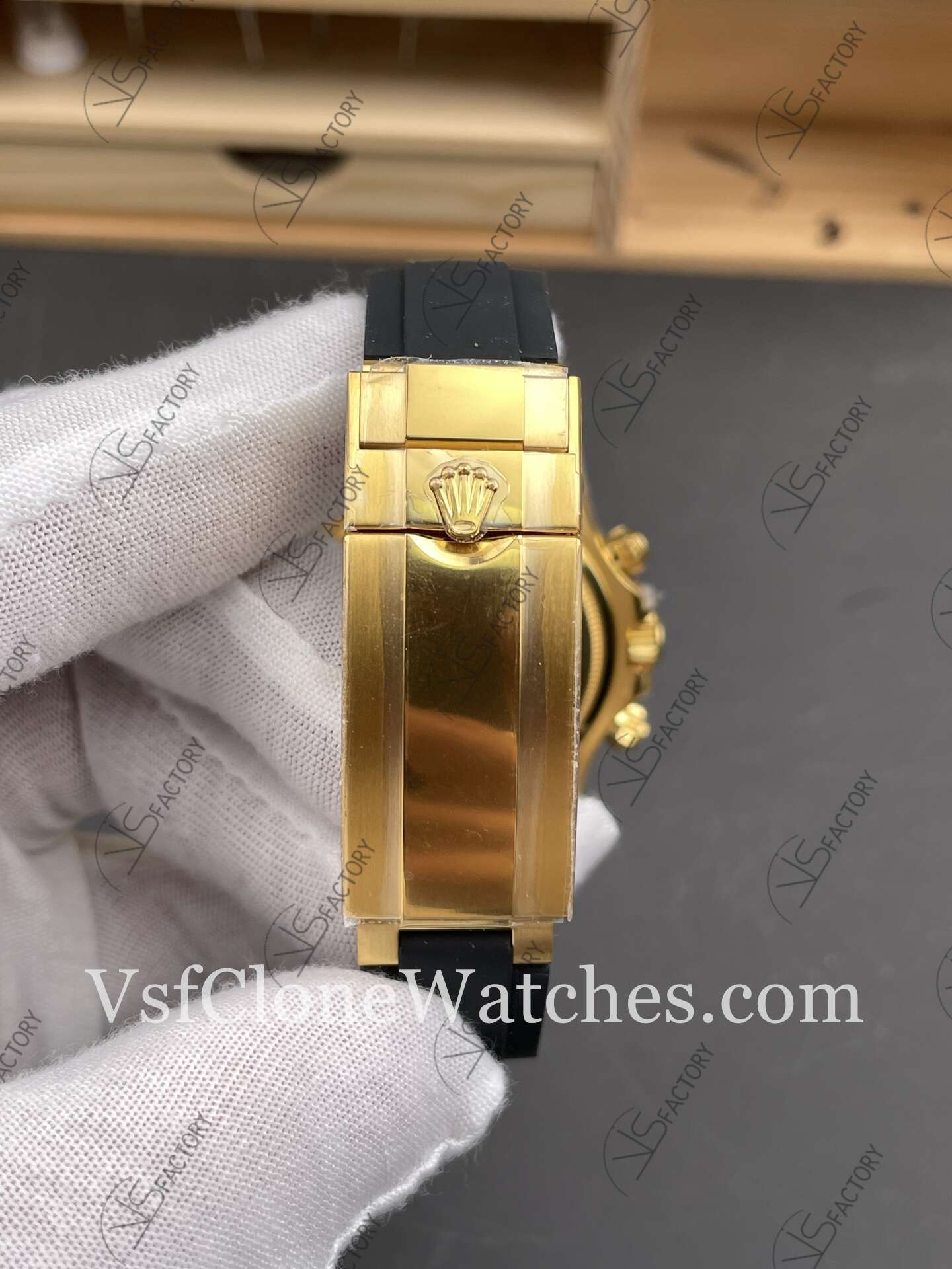 Super Clone Watches - Rolex Daytona M126518ln-0012 4131 Movement Gold & Black Dial - Image 9
