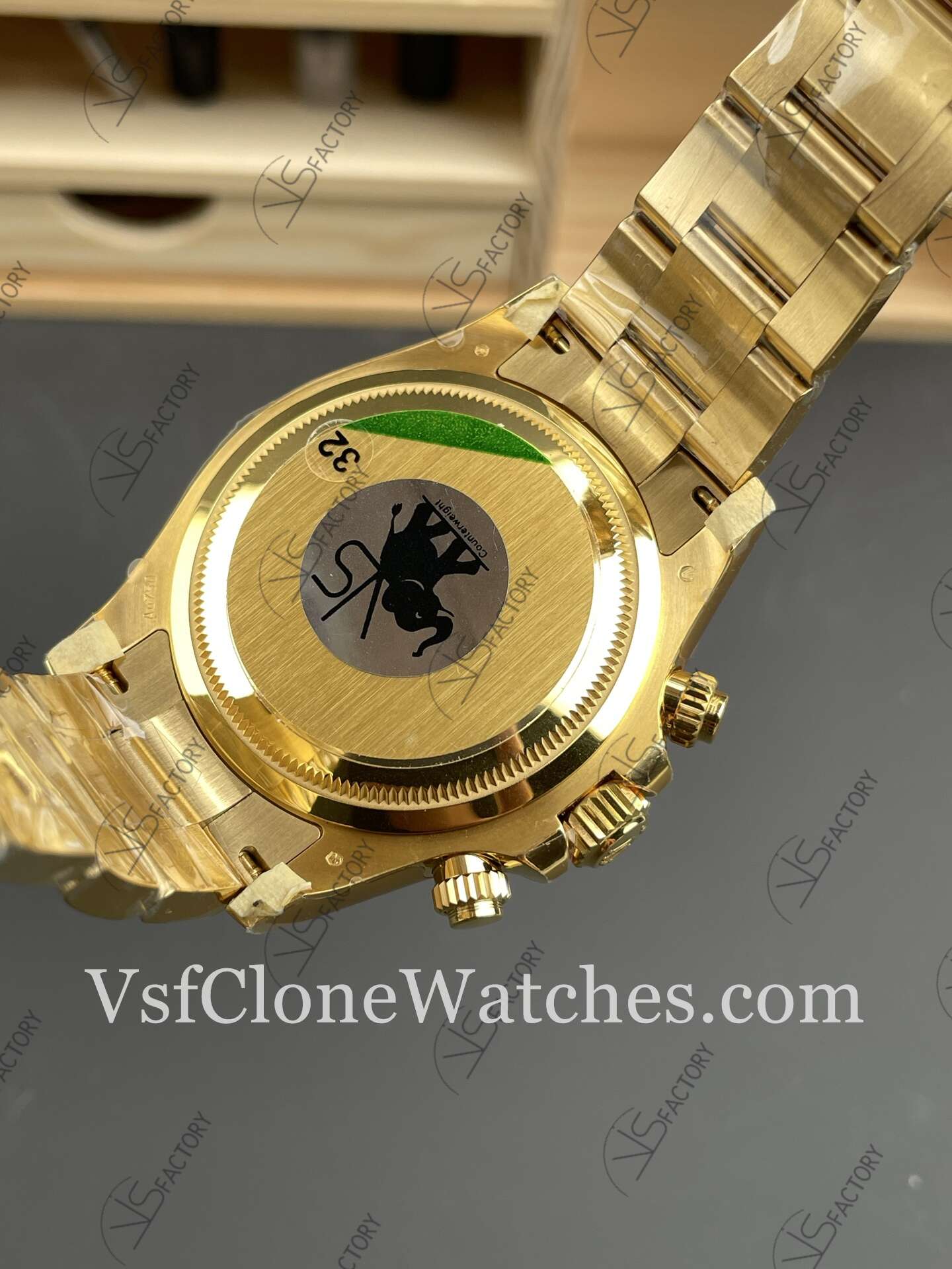 Super Clone Watches - Rolex Daytona M126508-0006 4131 Movement Gold & Black Dial - Image 6