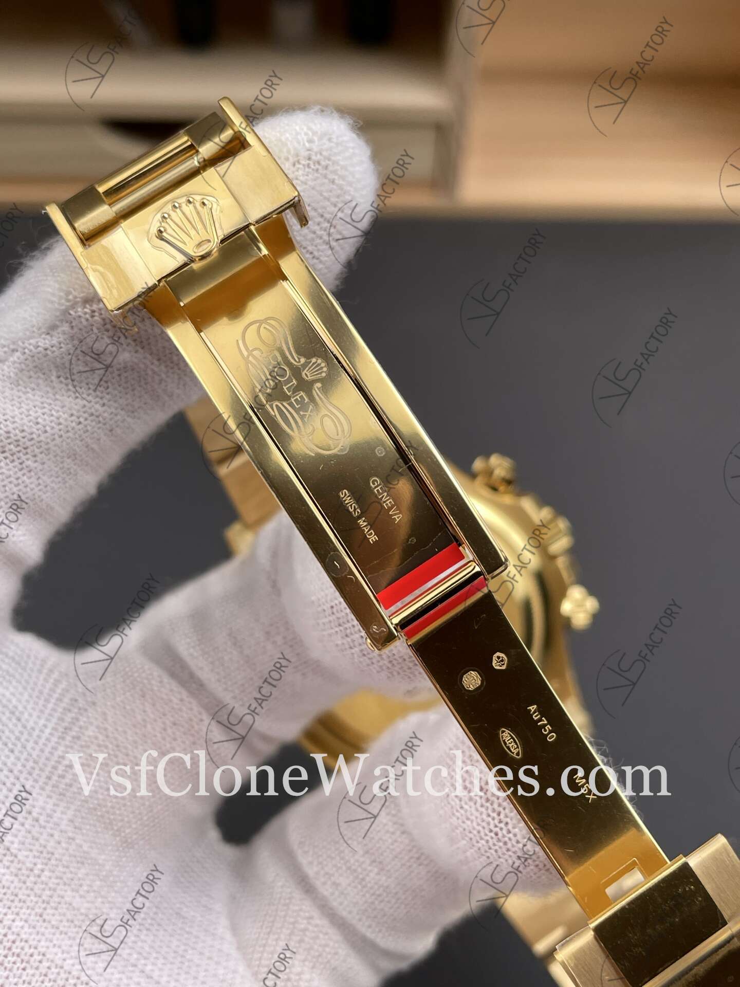 Super Clone Watches - Rolex Daytona M126508-0006 4131 Movement Gold & Black Dial - Image 7