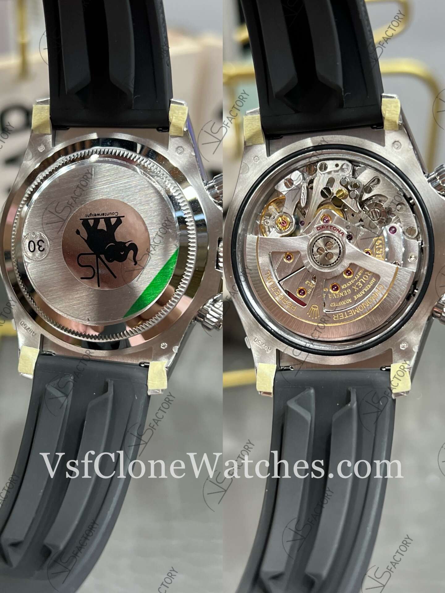 Super Clone Watches - Rolex Daytona M126519LN-0006 4131 Movement Steel & Black Dial - Image 6