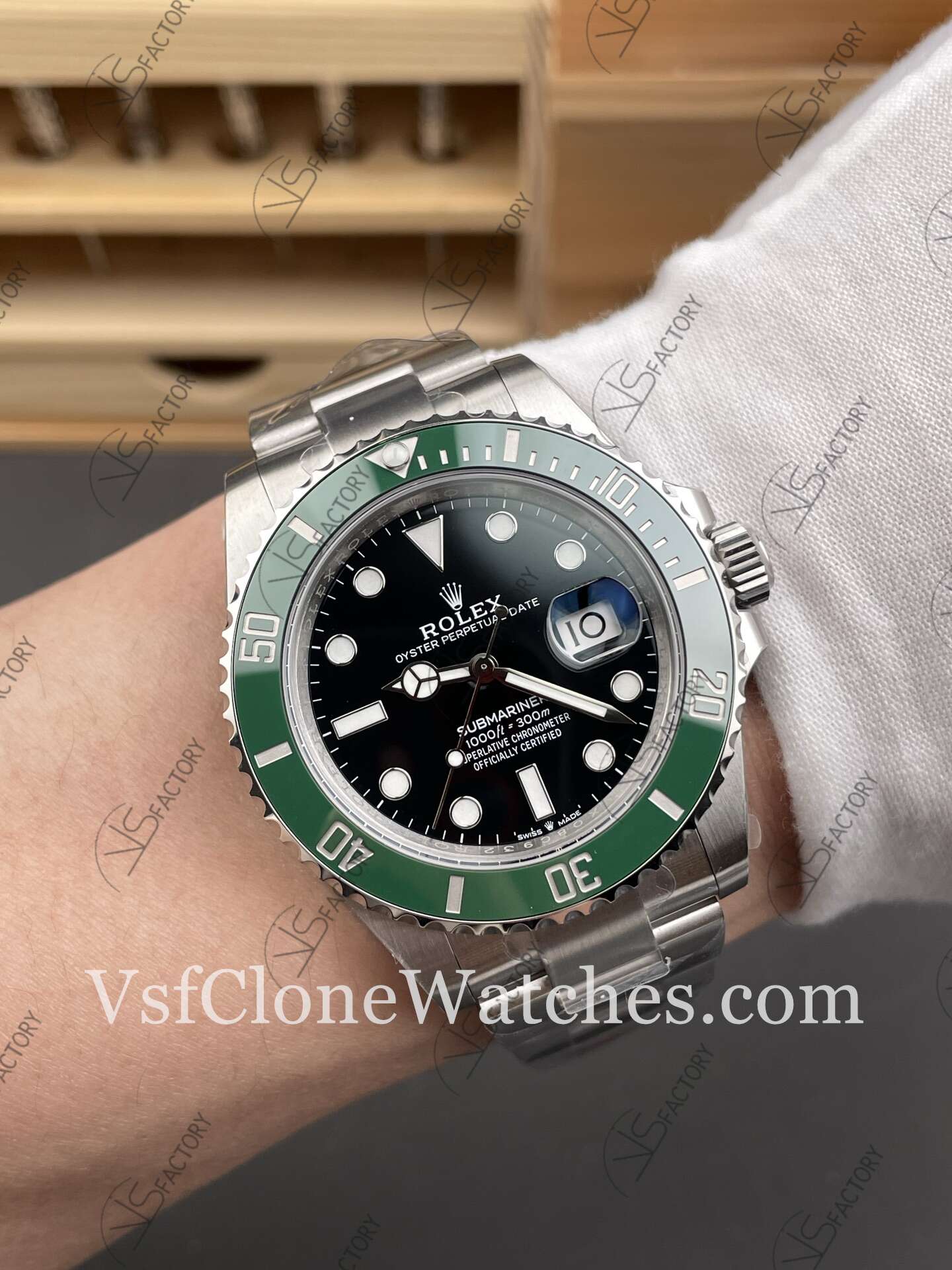 Super Clone Watches - Rolex Submariner Starbucks 126610LV-0002 3235 Movement Black Dial - Image 10