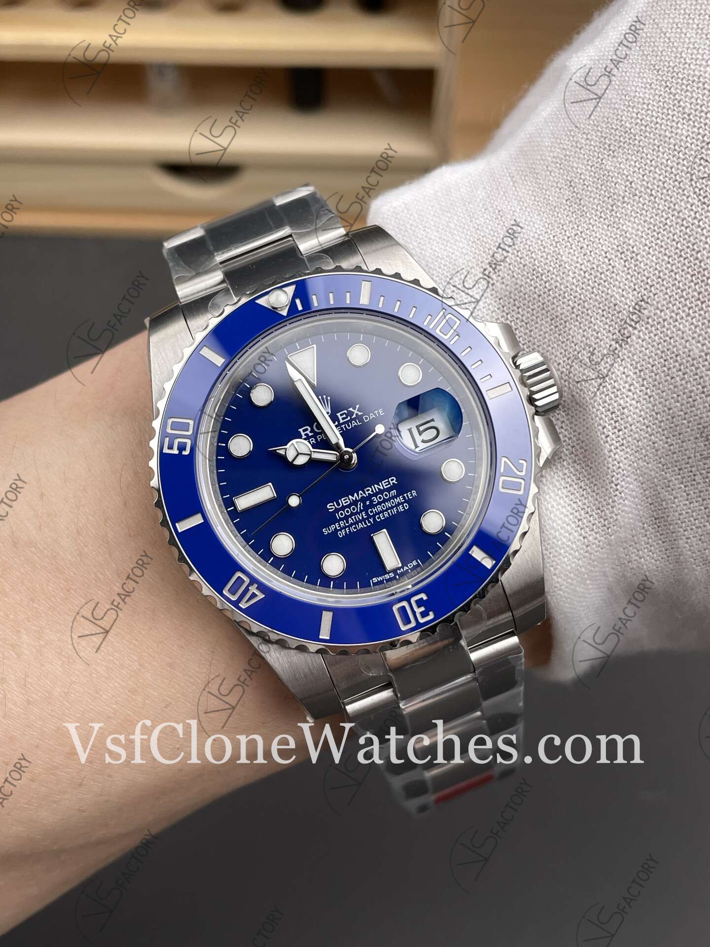 Super Clone Watches - Rolex Submariner 116619LB-97209 3135 Movement Blue Dial - Image 9