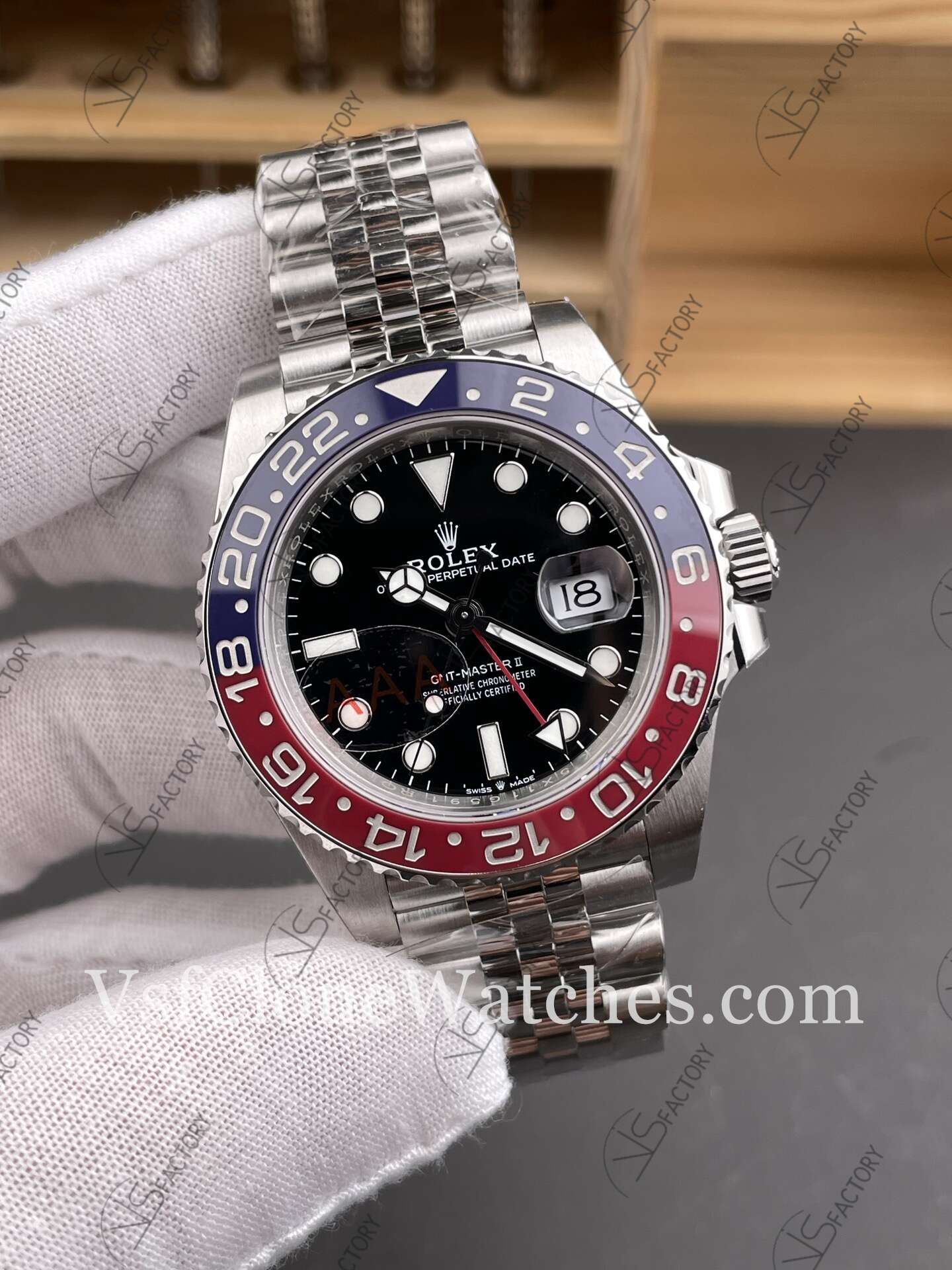 Super Clone Watches - Rolex GMT Master II M126710blro-0001 Jubilee 3285 Movement “Pepsi”Black Dial - Image 2