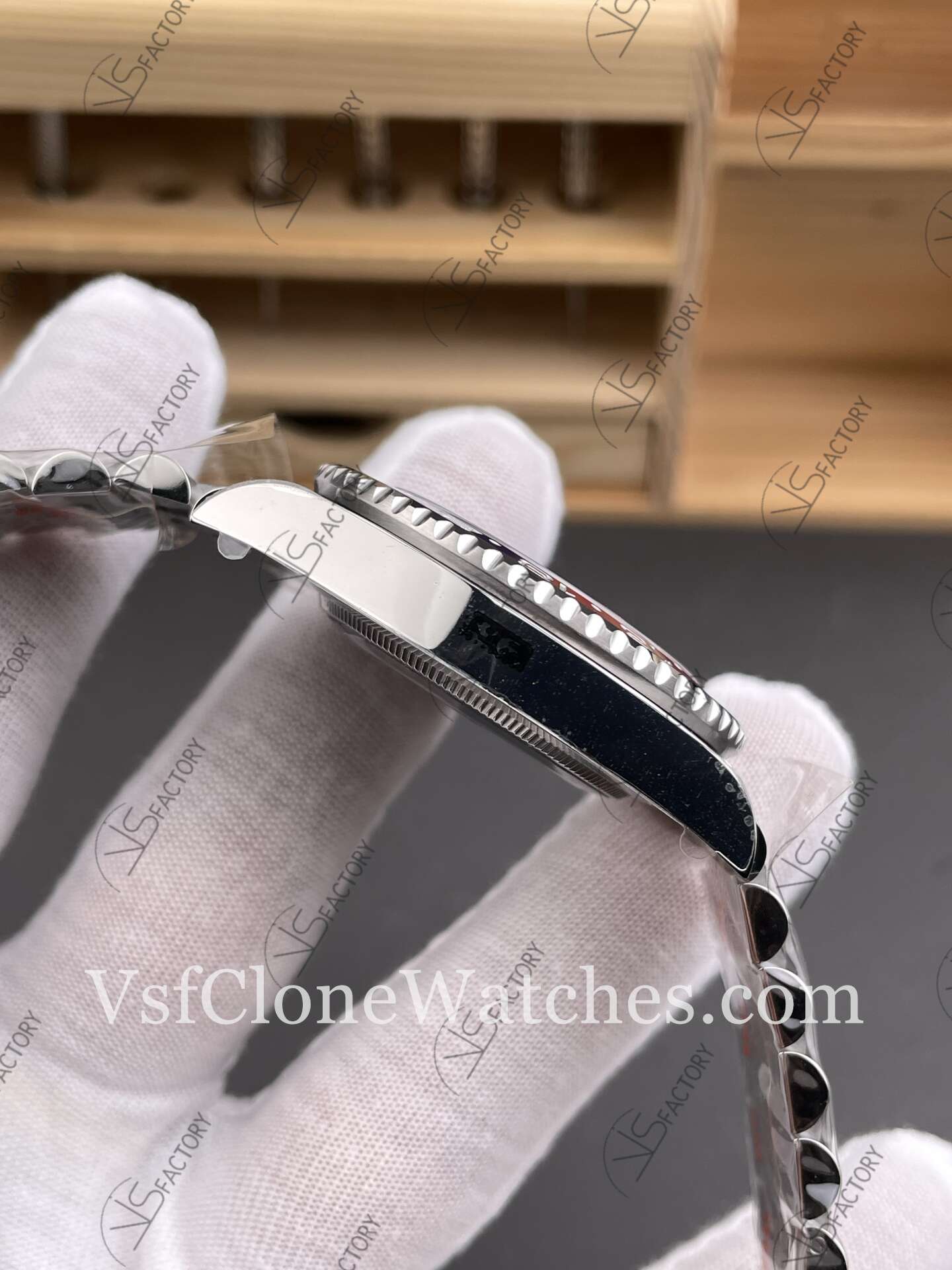 Super Clone Watches - Rolex GMT Master II M126710blro-0001 Jubilee 3285 Movement “Pepsi”Black Dial - Image 5