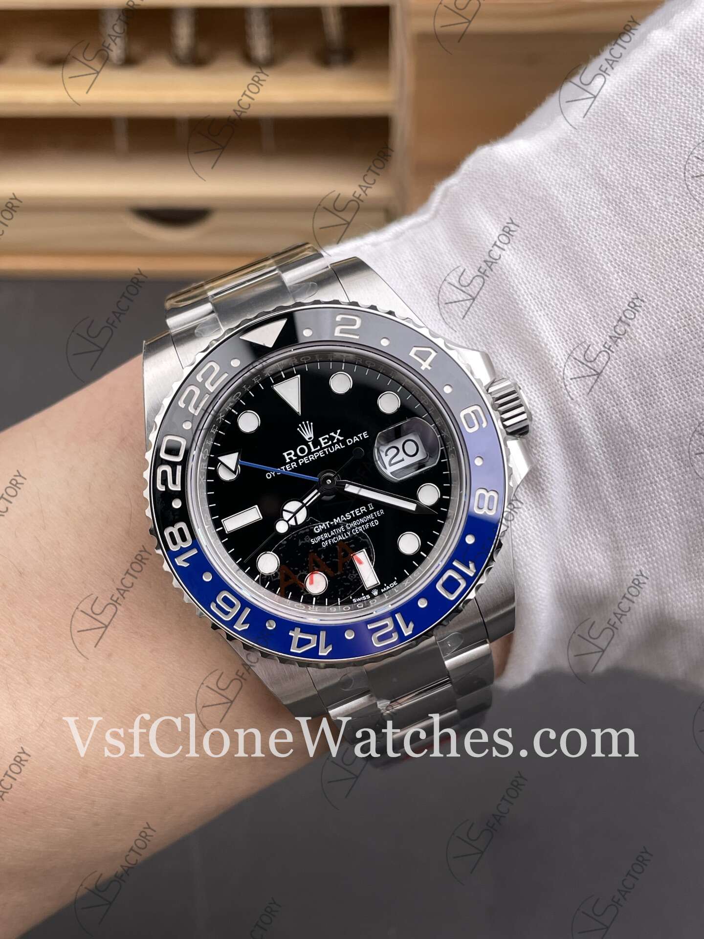 Super Clone Watches - Rolex GMT Master II M126710blnr-0003 Jubilee 3285 Movement “BATMAN” Black Dial - Image 10