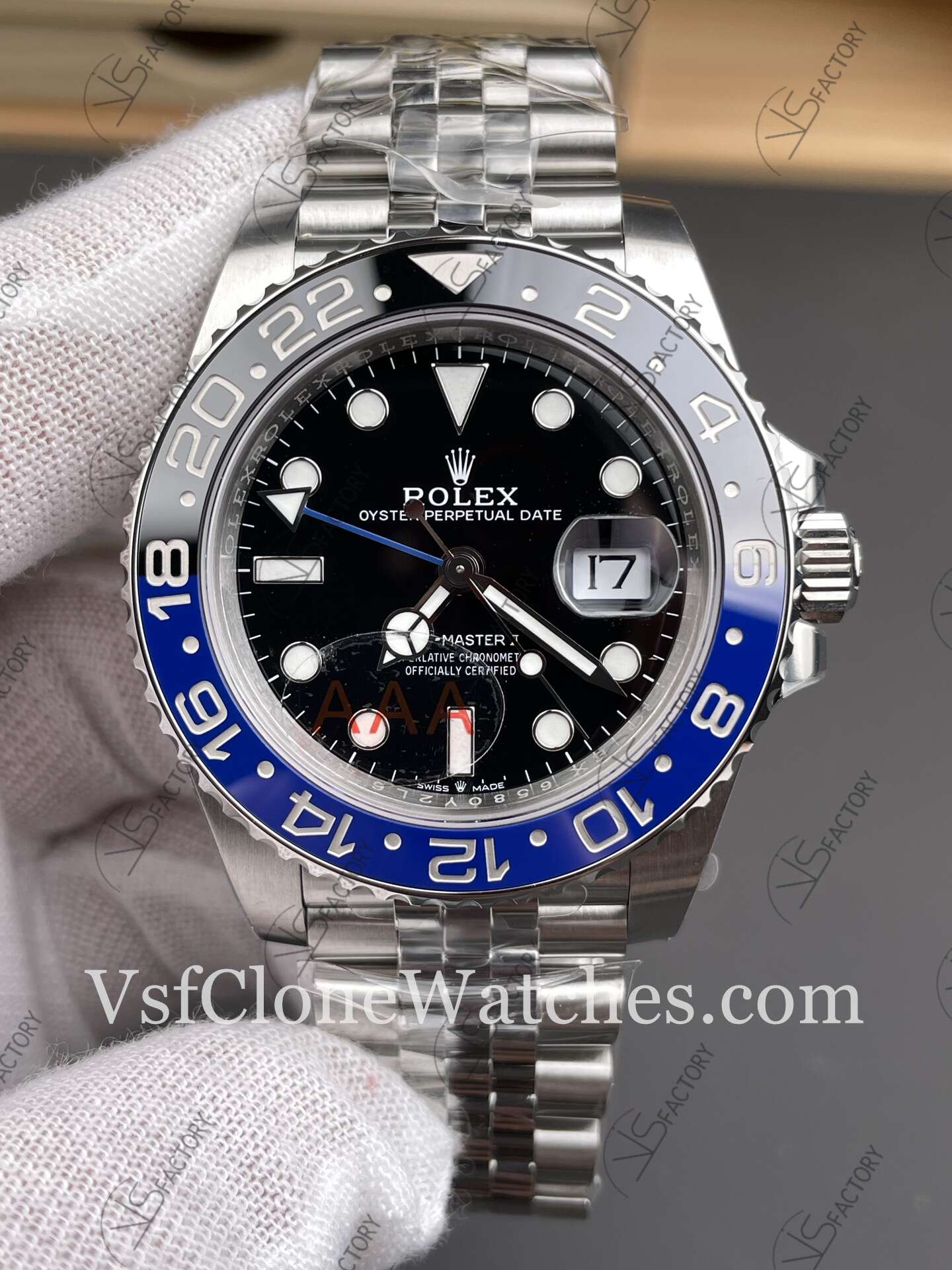 Super Clone Watches - Rolex GMT Master II M126710blnr-0002 Oyster 3285 Movement "BATMAN" Black Dial - Image 3