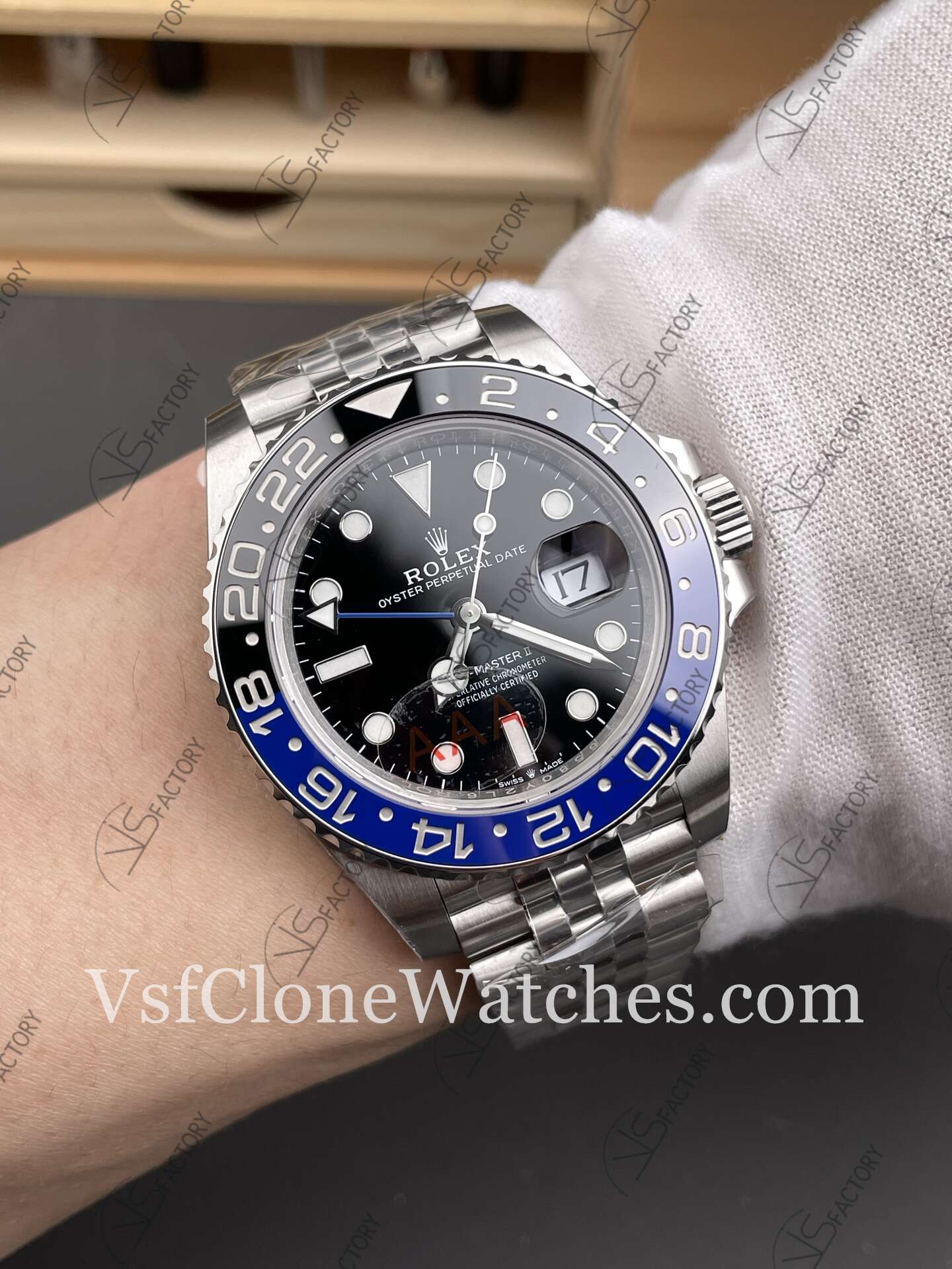 Super Clone Watches - Rolex GMT Master II M126710blnr-0002 Oyster 3285 Movement "BATMAN" Black Dial - Image 9