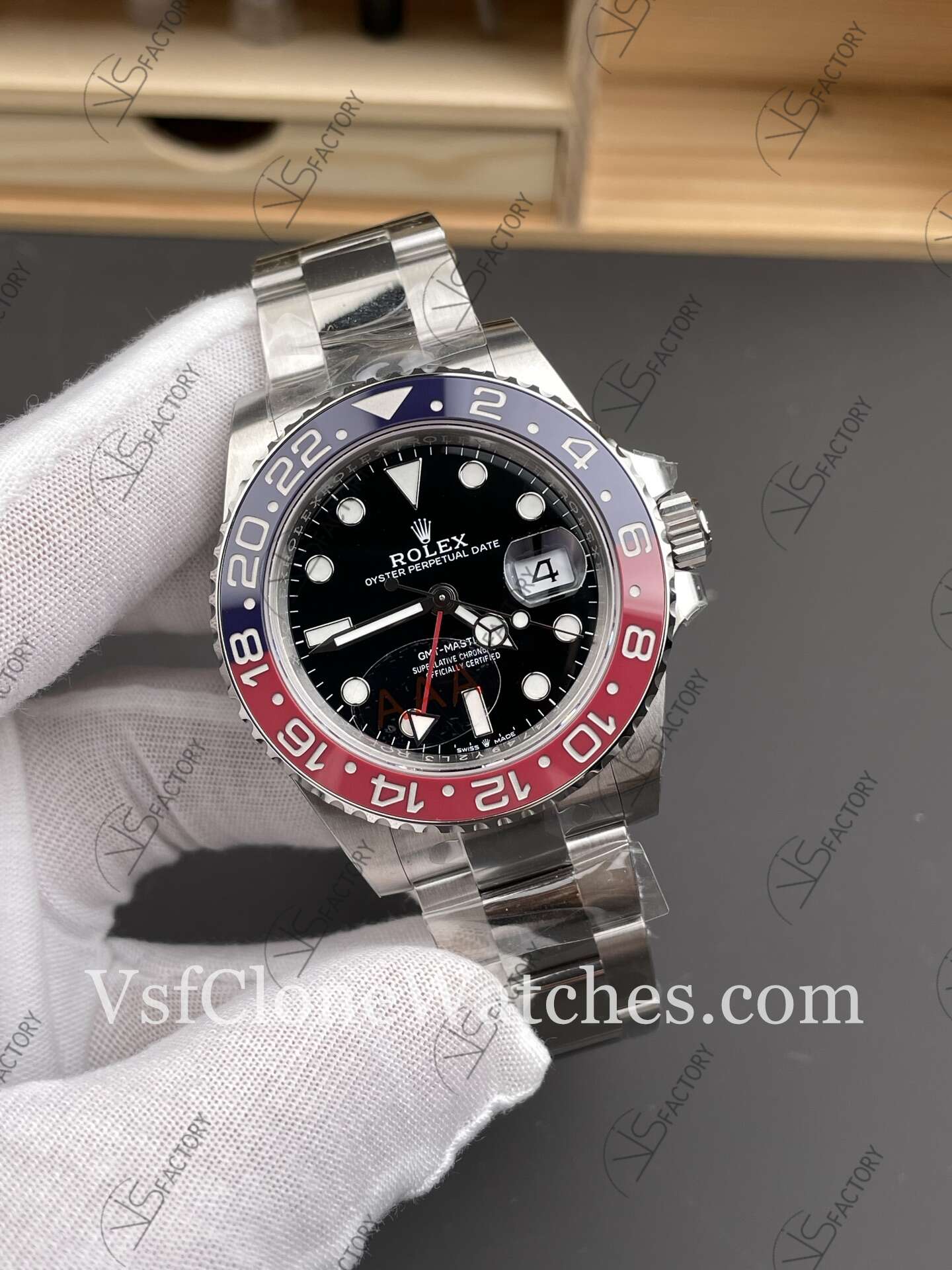 Super Clone Watches – Rolex GMT Master II M126710blro-0002 Oyster 3285 Movement “Pepsi”Black Dial - Image 2
