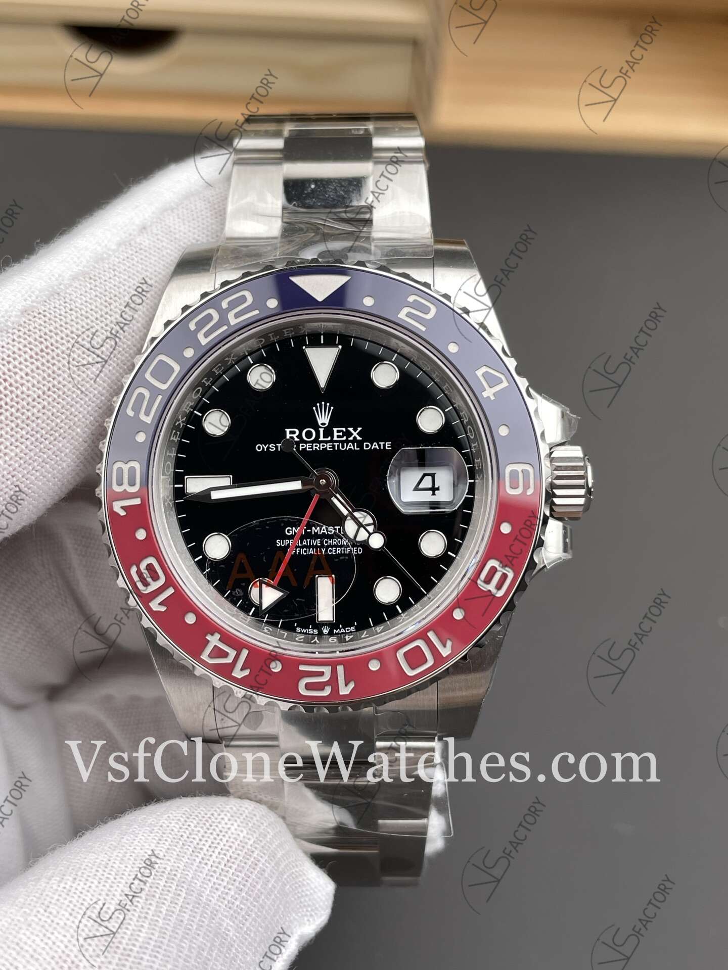 Super Clone Watches – Rolex GMT Master II M126710blro-0002 Oyster 3285 Movement “Pepsi”Black Dial - Image 3