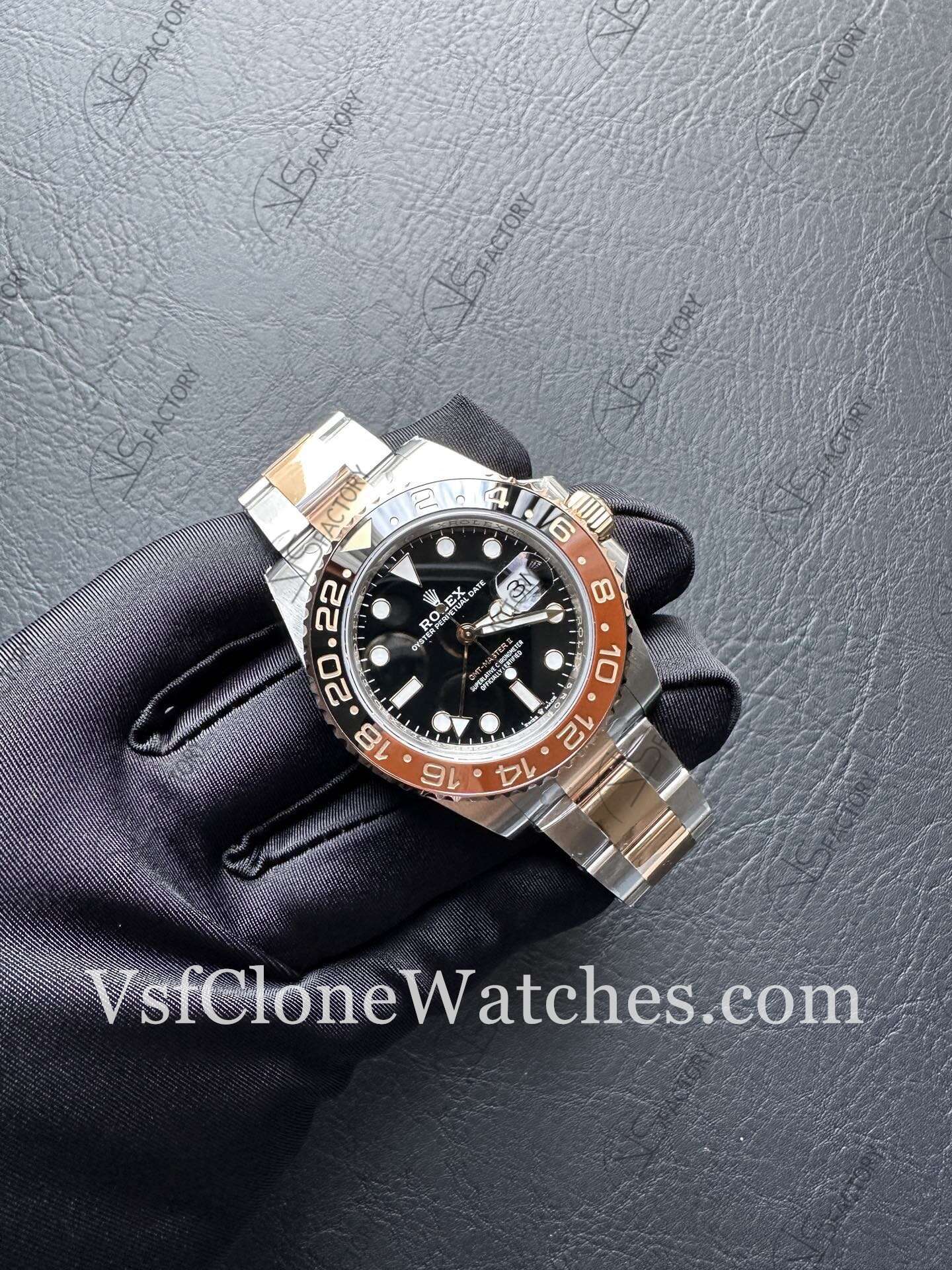 Super Clone Watches - Rolex GMT Master II M126711chnr-0002 Oyster 3285 Movement “Rootbeer” Black Dial - Image 4