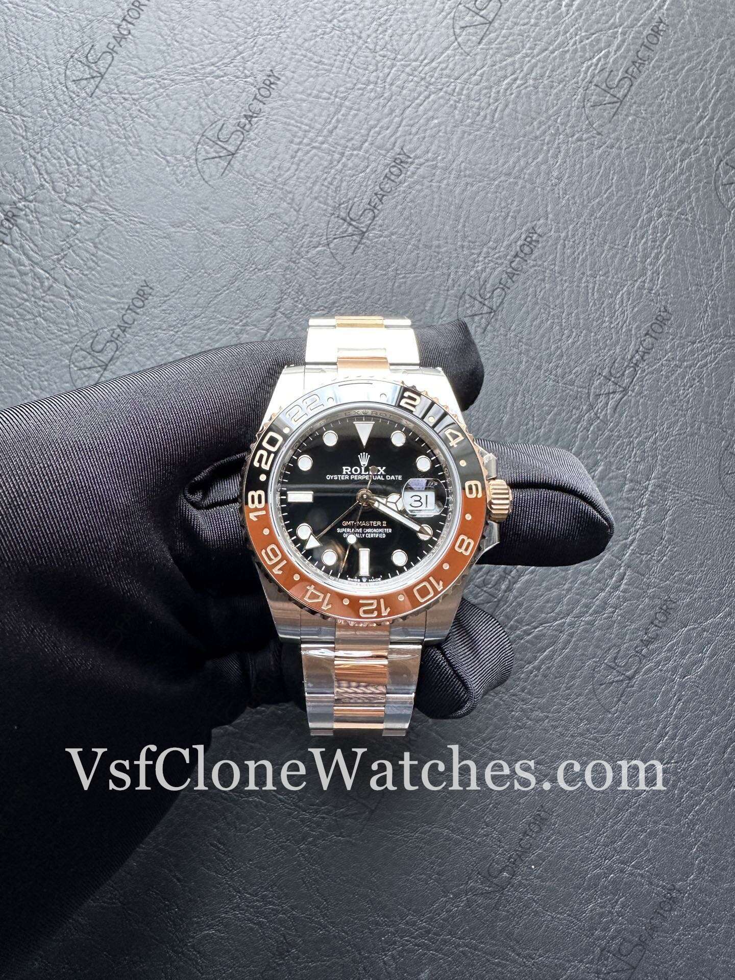 Super Clone Watches - Rolex GMT Master II M126711chnr-0002 Oyster 3285 Movement “Rootbeer” Black Dial - Image 2