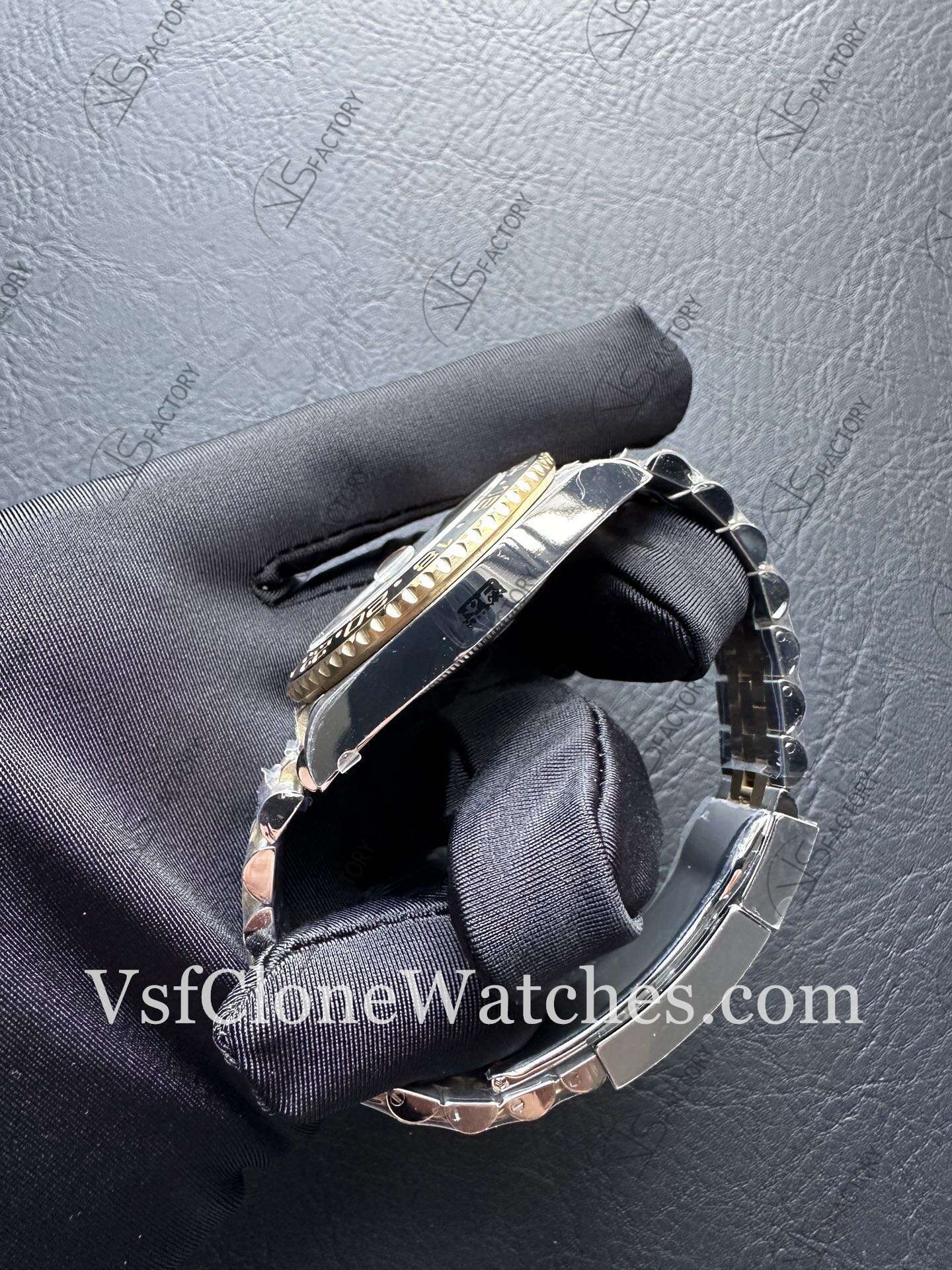 Super Clone Watches - Rolex GMT Master II m126713grnr-0001 Jubilee 3285 Movement Black Dial - Image 6