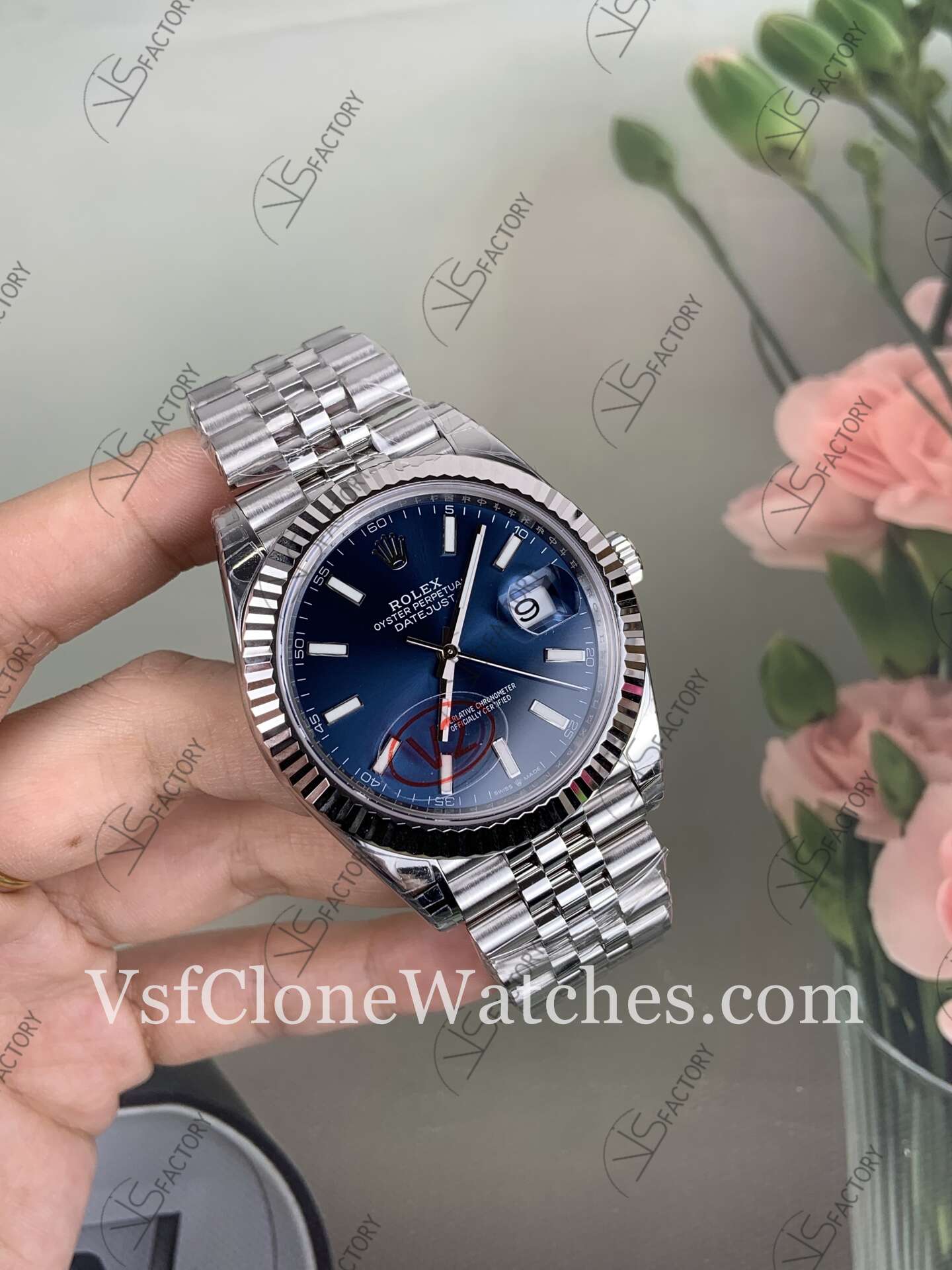 Super Clone Watches - Rolex DateJust m126334-0002 Jubilee 41MM 3235 Movement Blue Dial - Image 2