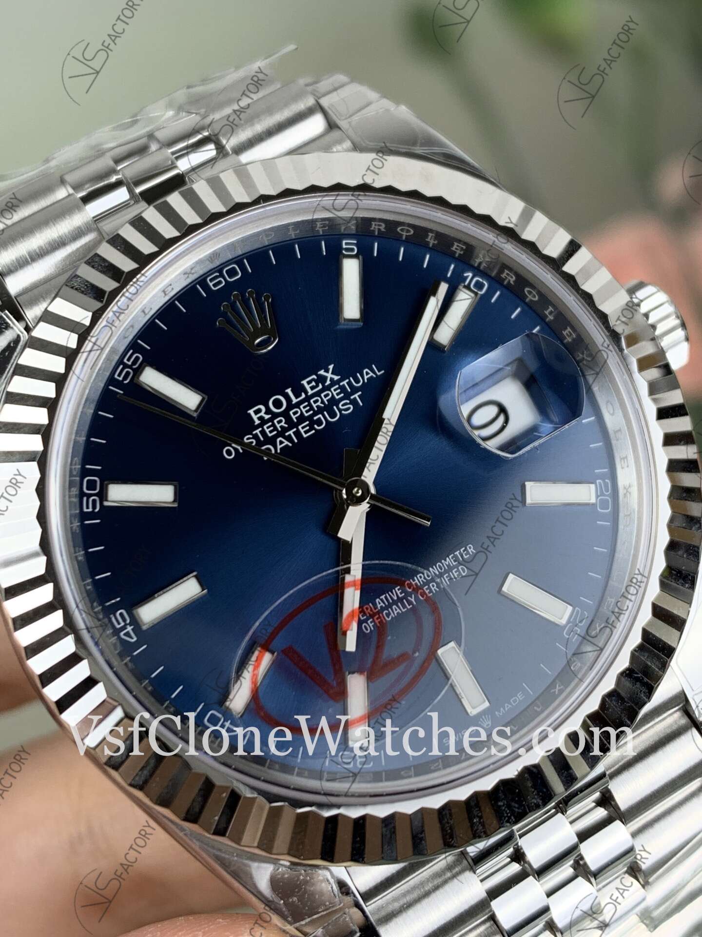 Super Clone Watches - Rolex DateJust m126334-0002 Jubilee 41MM 3235 Movement Blue Dial - Image 3