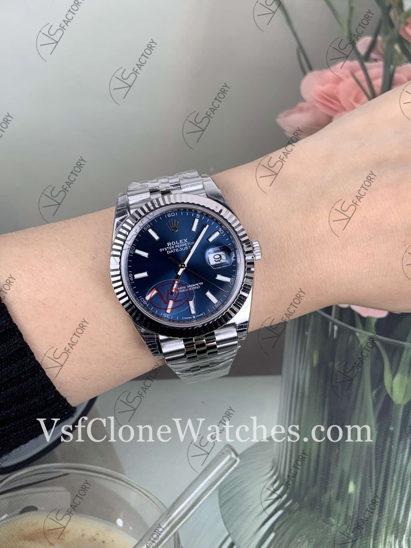 Super Clone Watches - Rolex DateJust m126334-0002 Jubilee 41MM 3235 Movement Blue Dial - Image 9