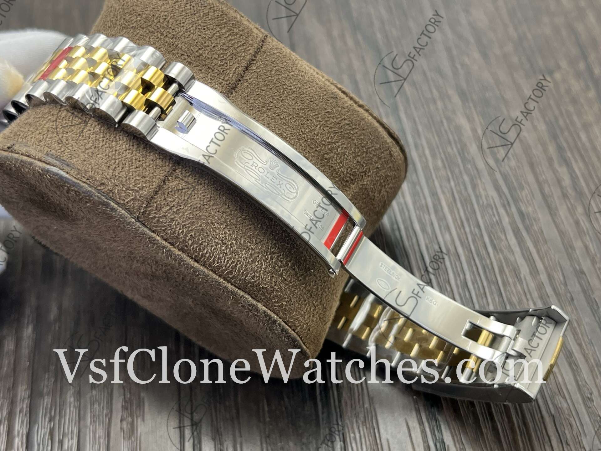 Super Clone Watches - Rolex DateJust m126333-0010 Jubilee 41MM 3235 Movement Gold Dial - Image 8