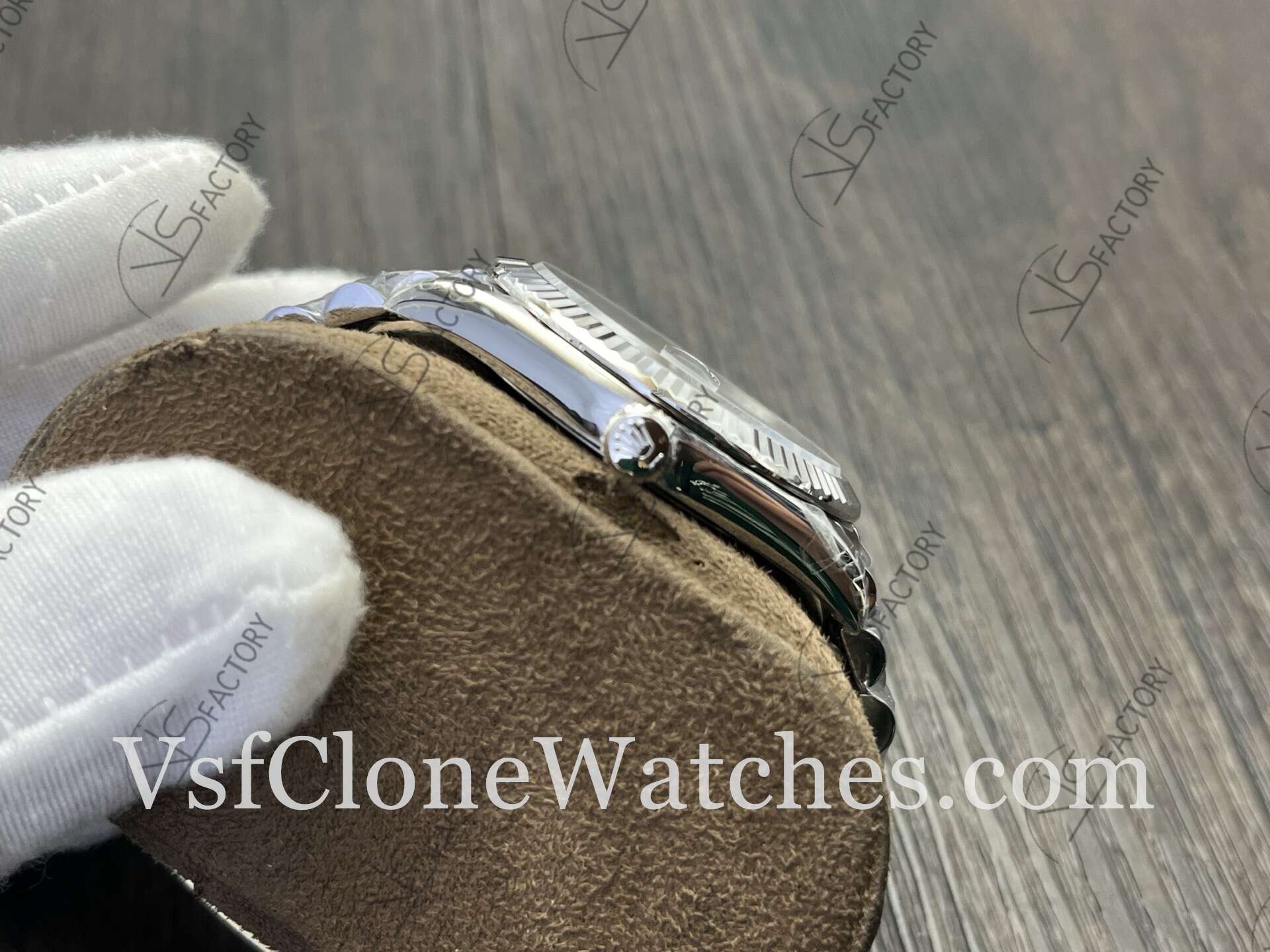 Super Clone Watches - Rolex DateJust m126334-0022 Jubilee 41MM 3235 Movement Grey Roman Dial - Image 6