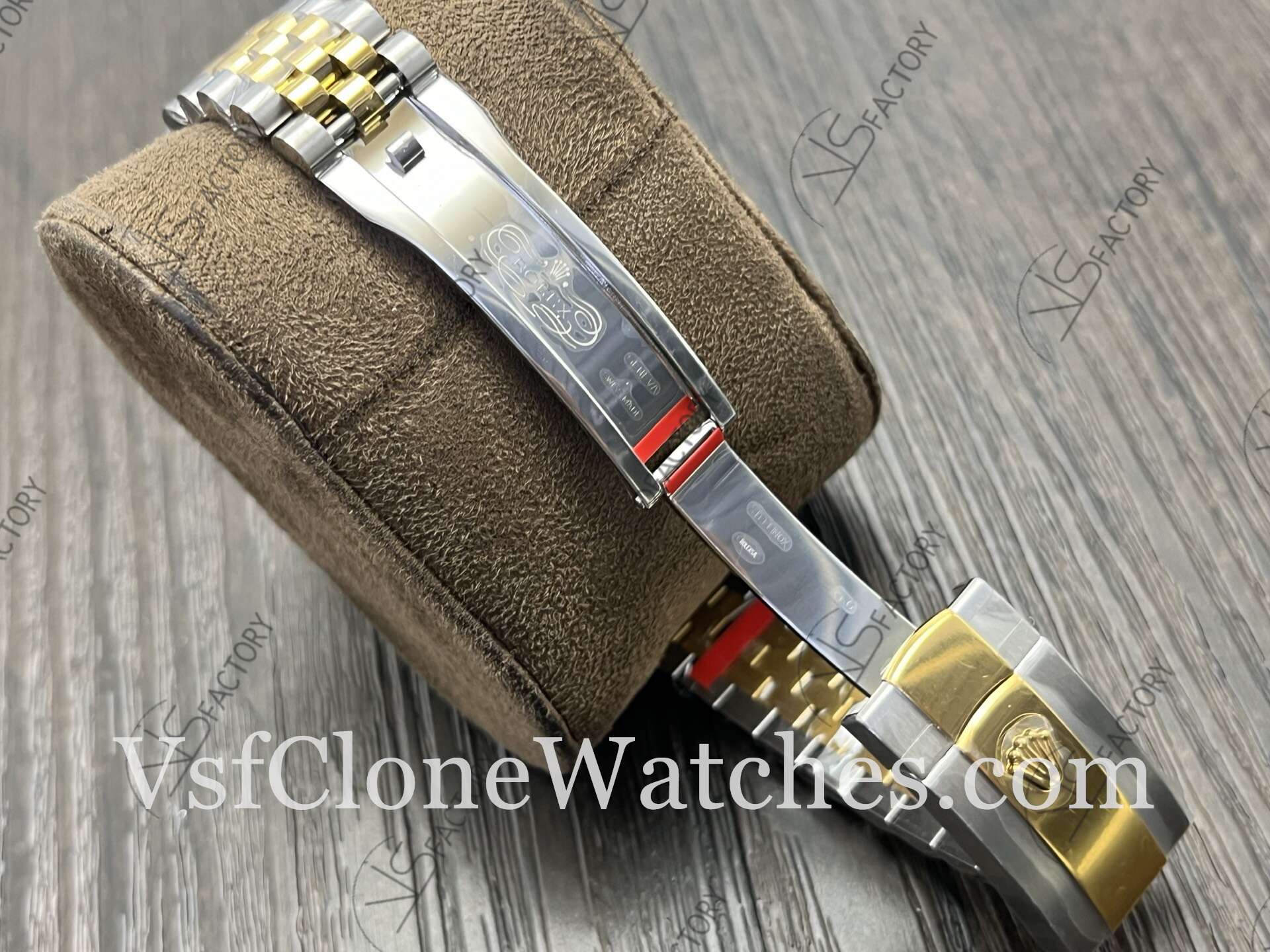 Super Clone Watches - Rolex DateJust m126333-0022 Jubilee 41MM 3235 Movement Gold Fluted Dial - Image 8