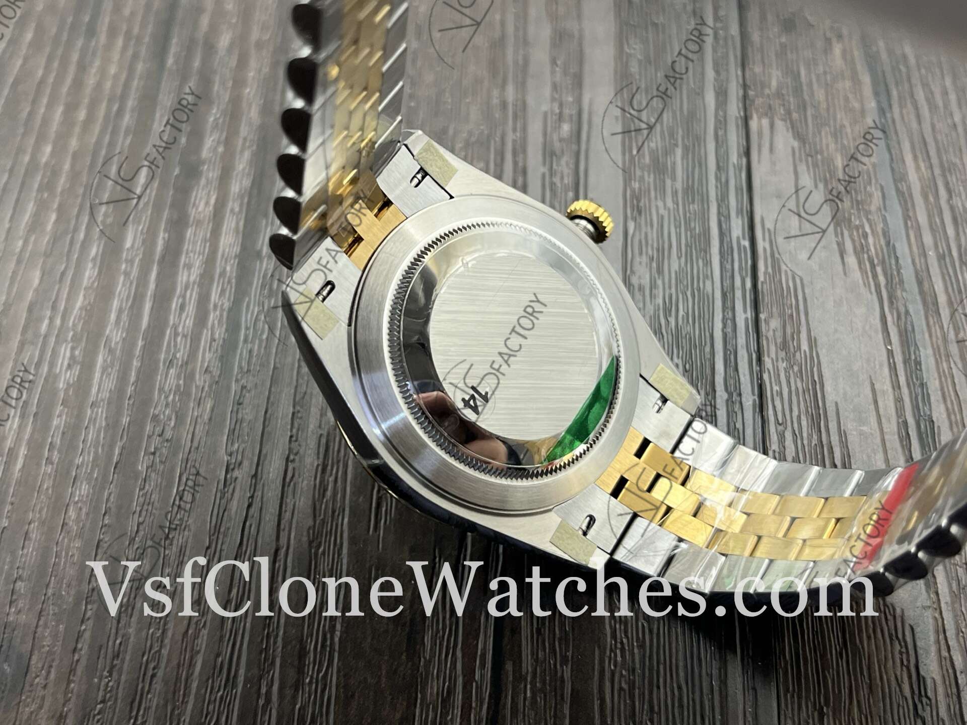 Super Clone Watches - Rolex DateJust m126333-0022 Jubilee 41MM 3235 Movement Gold Fluted Dial - Image 7