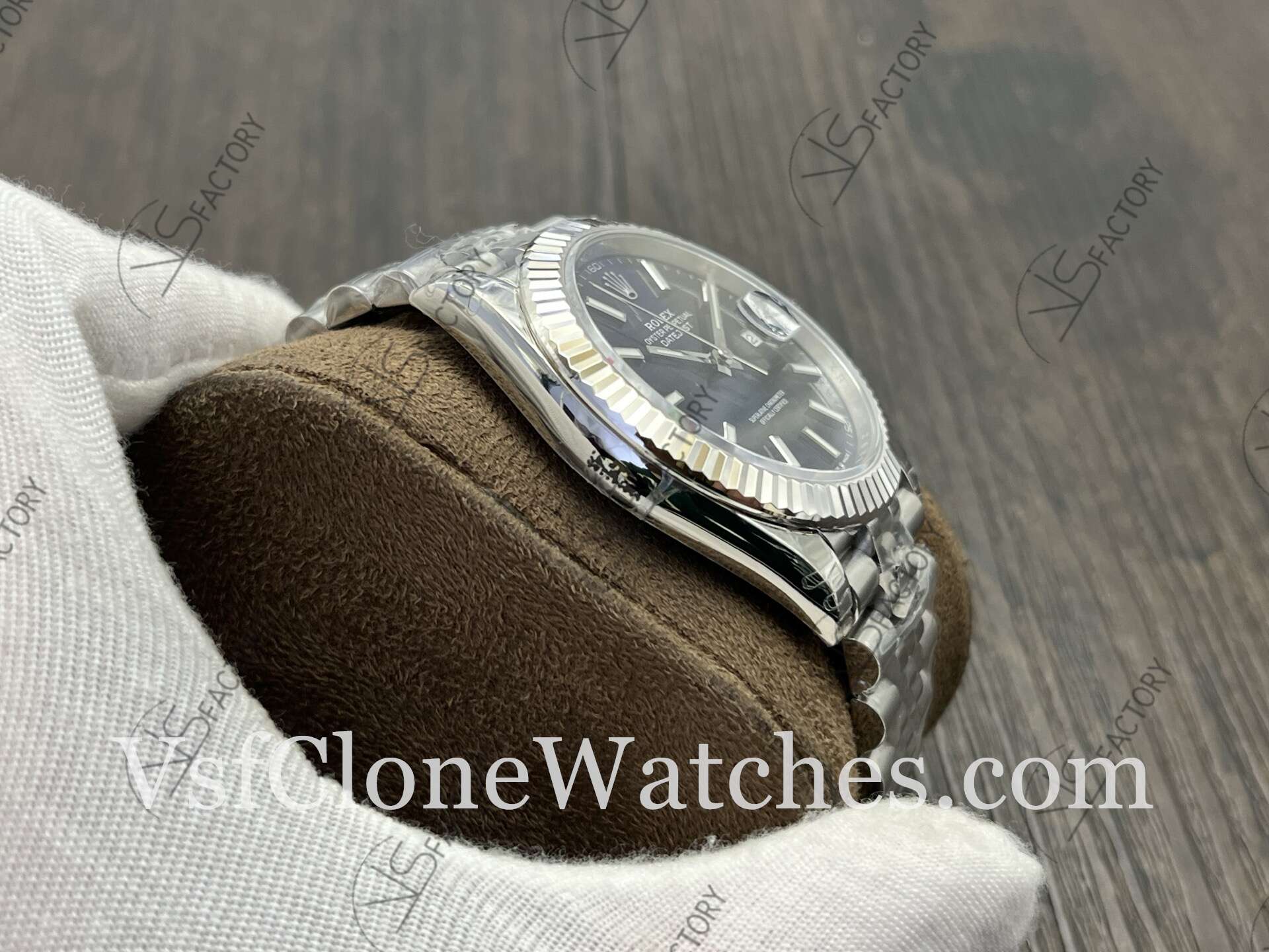 Super Clone Watches – Rolex DateJust M126334-0032 Jubilee 41MM 3235 Movement Blue Fluted Dial - Image 5