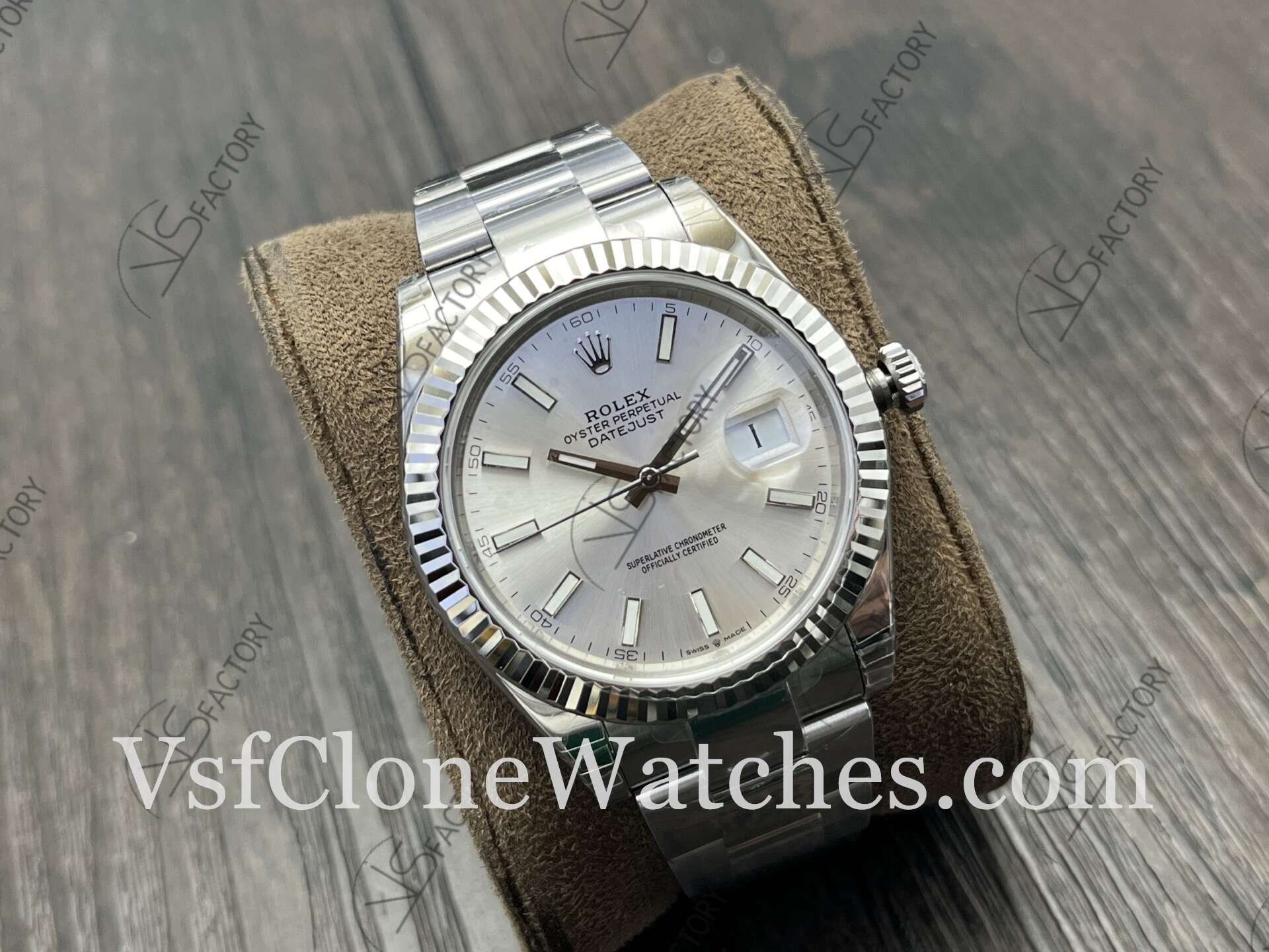 Super Clone Watches – Rolex DateJust M126334-0003 Oyster 41MM 3235 Movement Silver Dial - Image 2