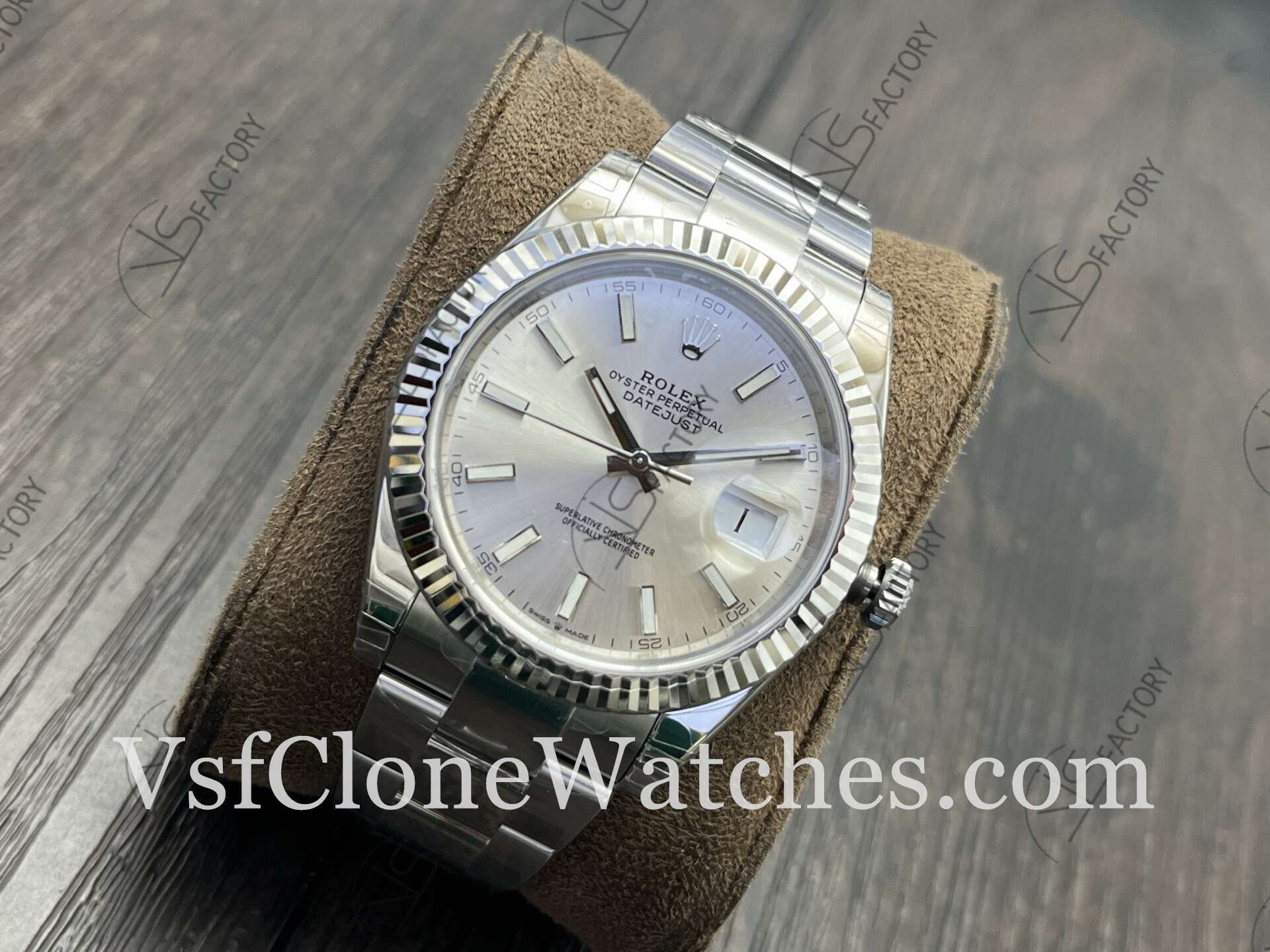 Super Clone Watches – Rolex DateJust M126334-0003 Oyster 41MM 3235 Movement Silver Dial - Image 3