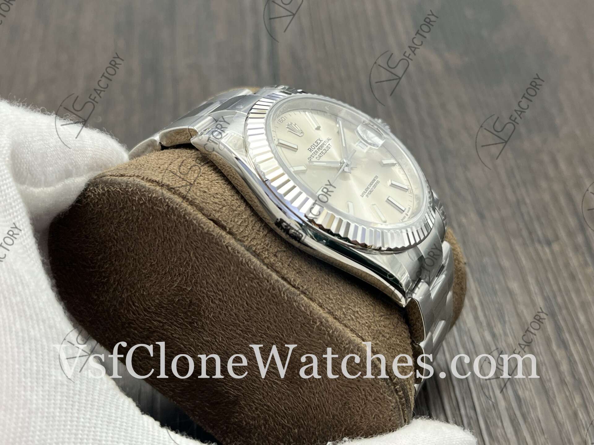Super Clone Watches – Rolex DateJust M126334-0003 Oyster 41MM 3235 Movement Silver Dial - Image 5
