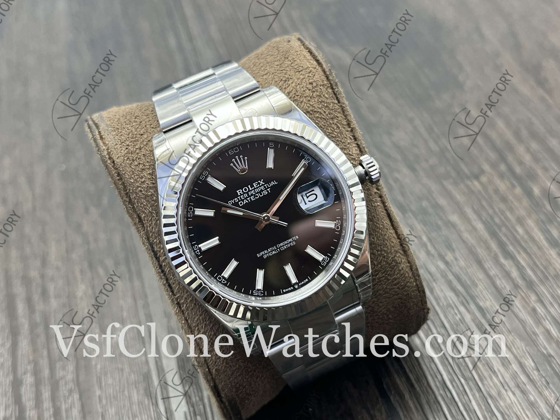 Super Clone Watches – Rolex DateJust m126334-0017 Oyster 41MM 3235 Movement Black Dial - Image 2