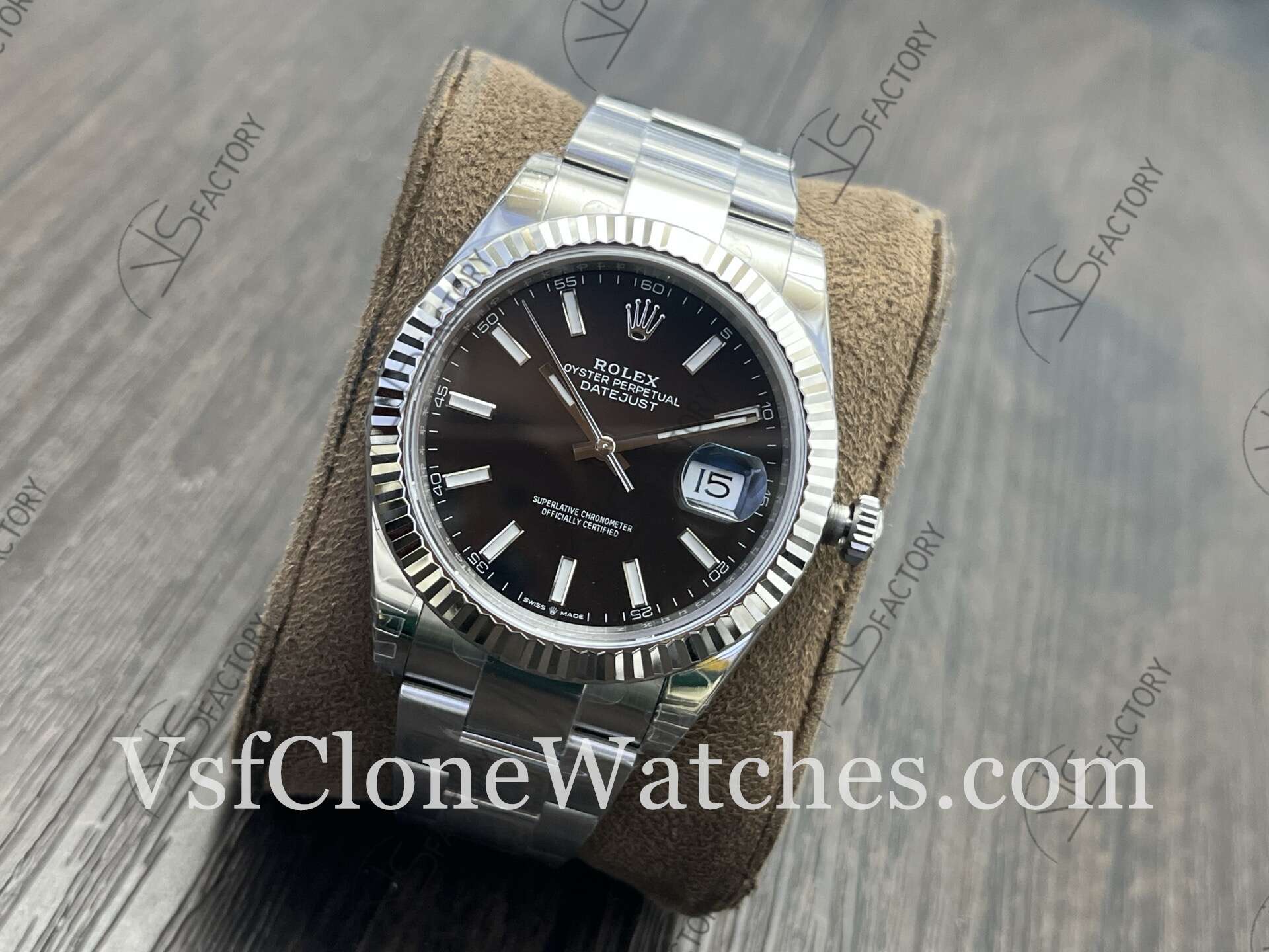 Super Clone Watches – Rolex DateJust m126334-0017 Oyster 41MM 3235 Movement Black Dial - Image 3