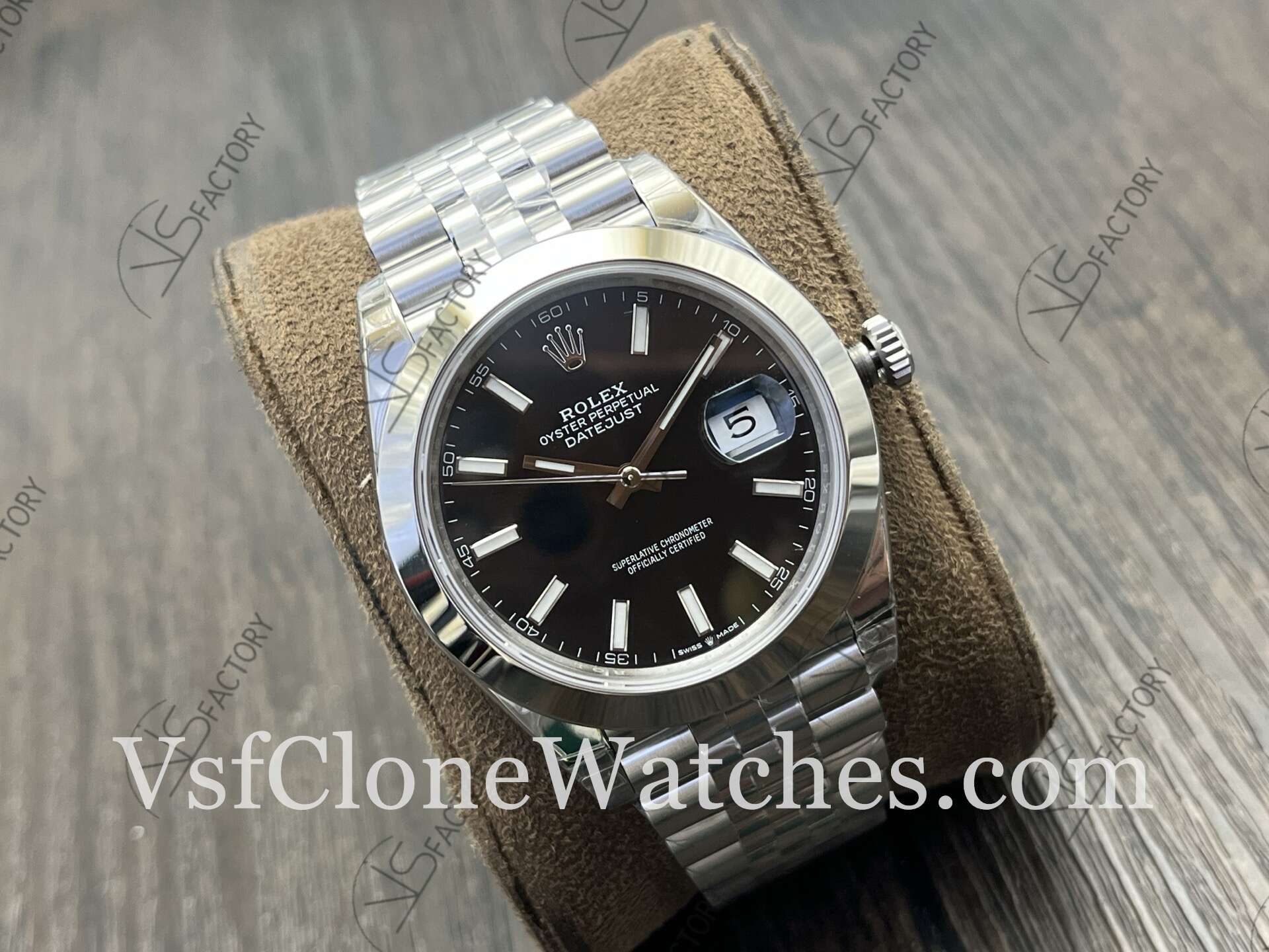 Super Clone Watches – Rolex DateJust m126300-0012 Jubilee 41MM 3235 Movement Black Dial - Image 2