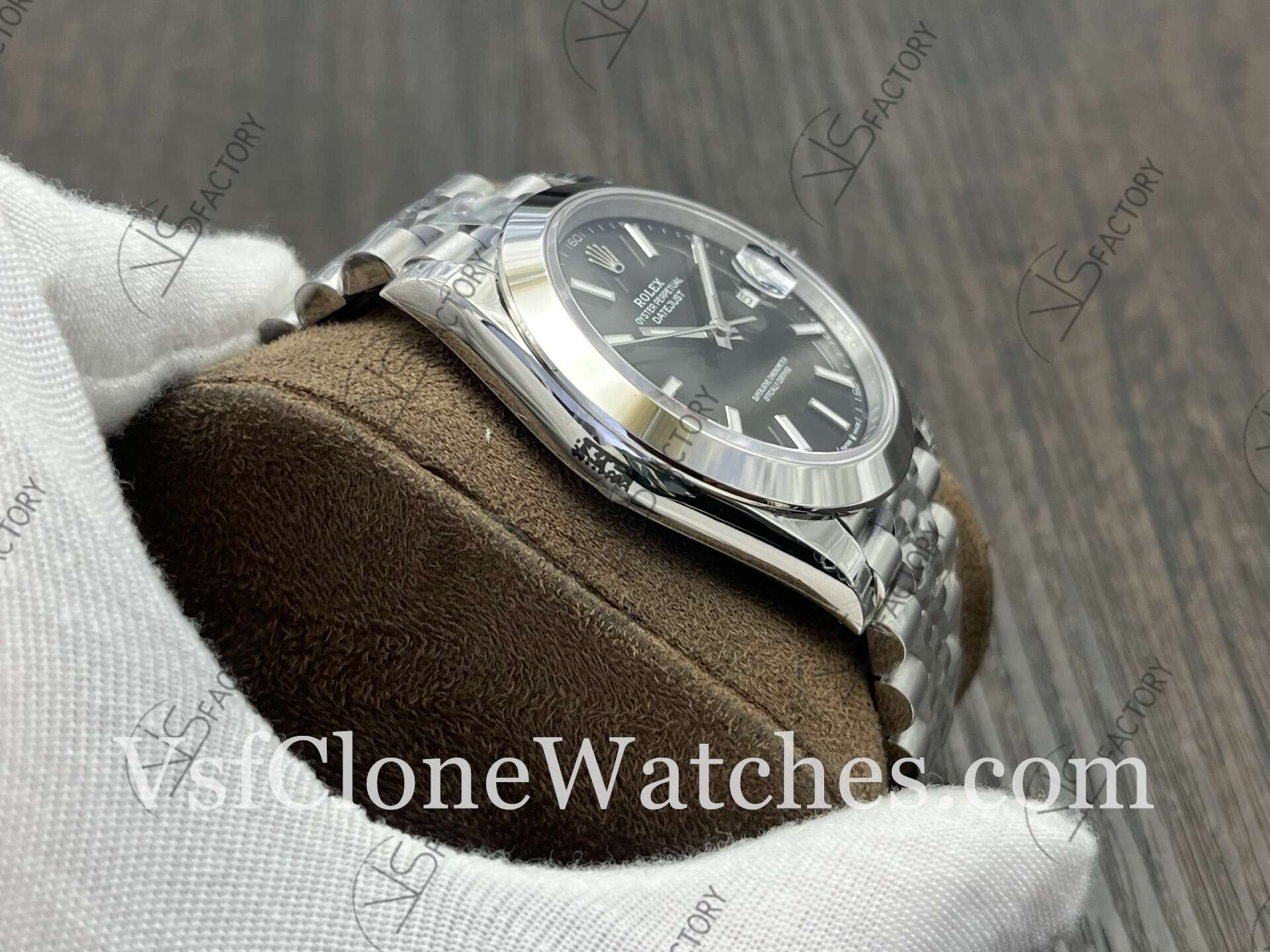 Super Clone Watches – Rolex DateJust m126300-0012 Jubilee 41MM 3235 Movement Black Dial - Image 5