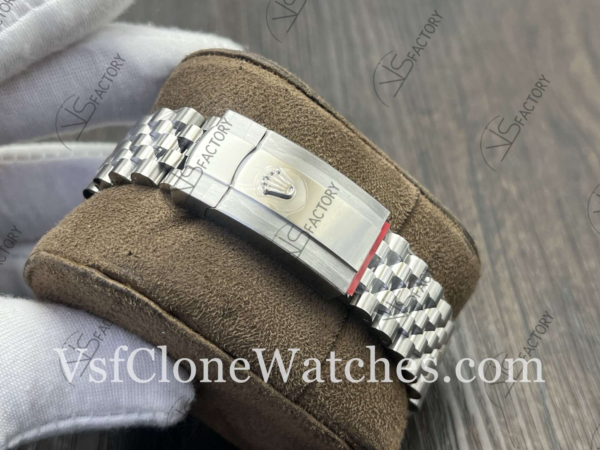 Super Clone Watches – Rolex DateJust m126300-0014 Jubilee 41MM 3235 Movement Grey Rome Dial - Image 9