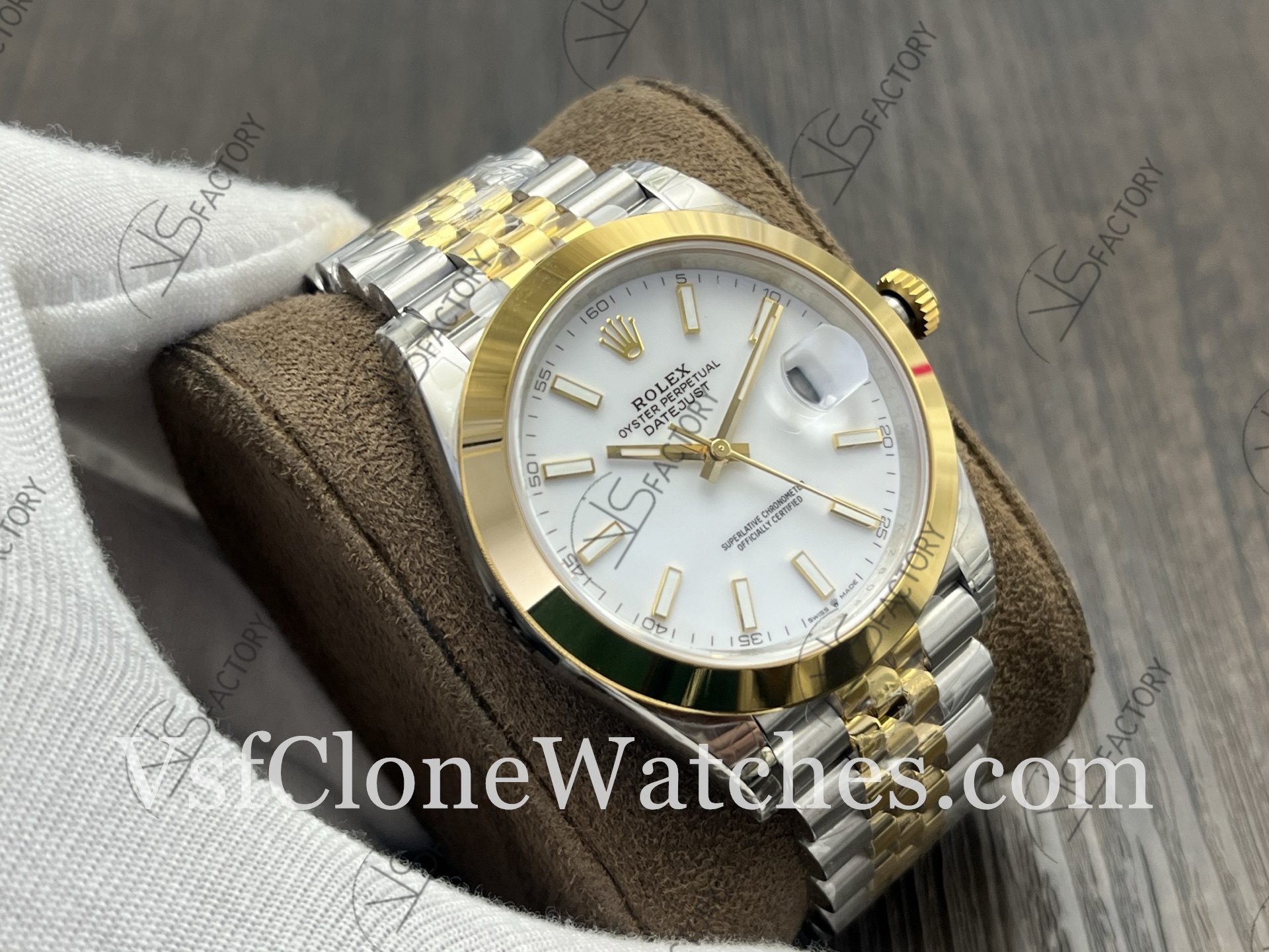 Super Clone Watches – Rolex DateJust m126303-0016 Jubilee 41MM 3235 Movement White Dial - Image 4