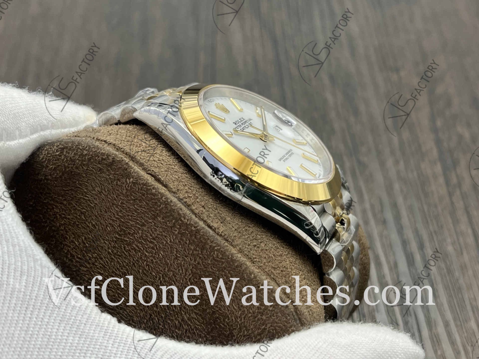 Super Clone Watches – Rolex DateJust m126303-0016 Jubilee 41MM 3235 Movement White Dial - Image 5