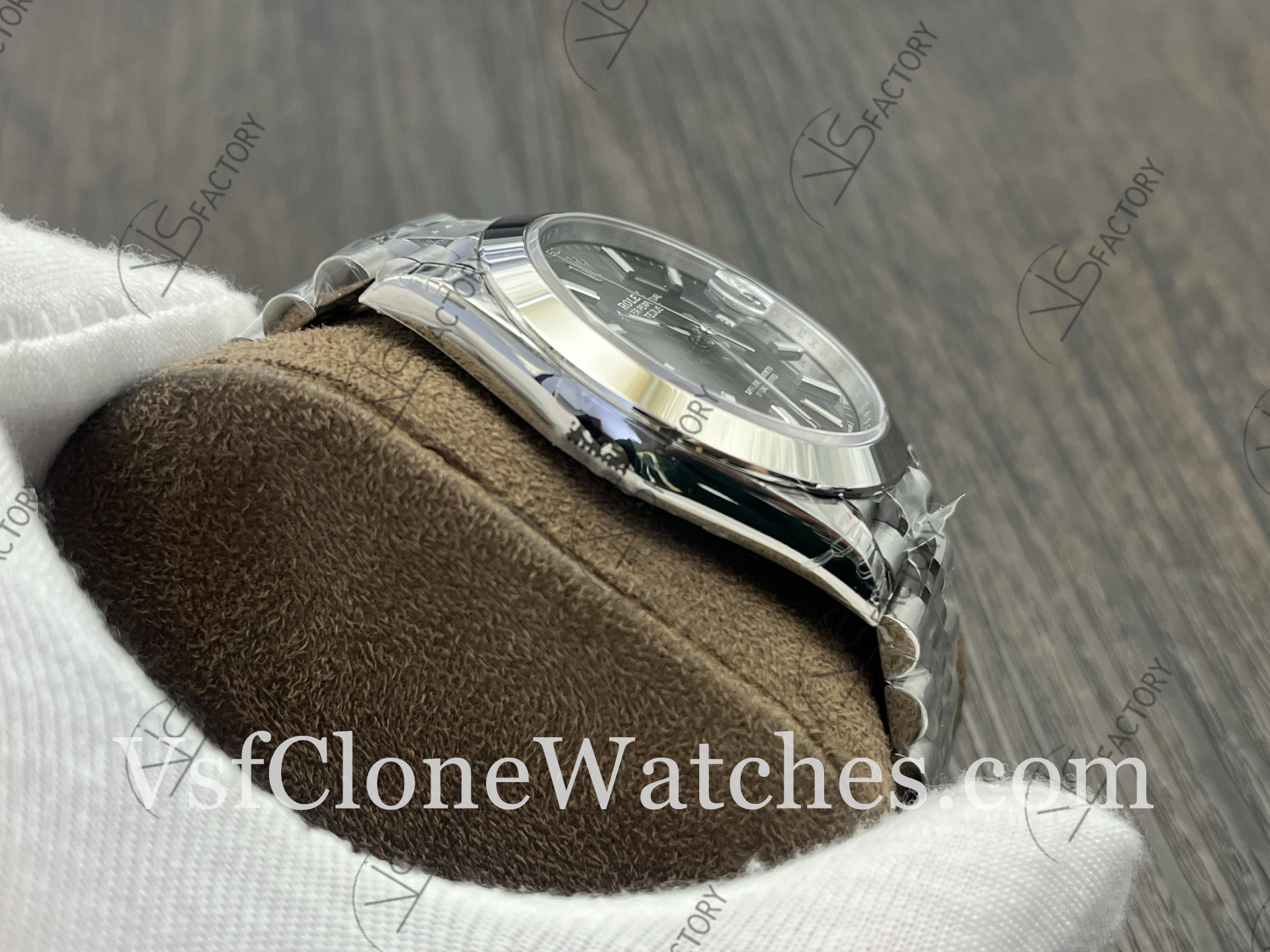 Super Clone Watches – Rolex DateJust m126300-0008 Jubilee 41MM 3235 Movement Gray Dial - Image 5