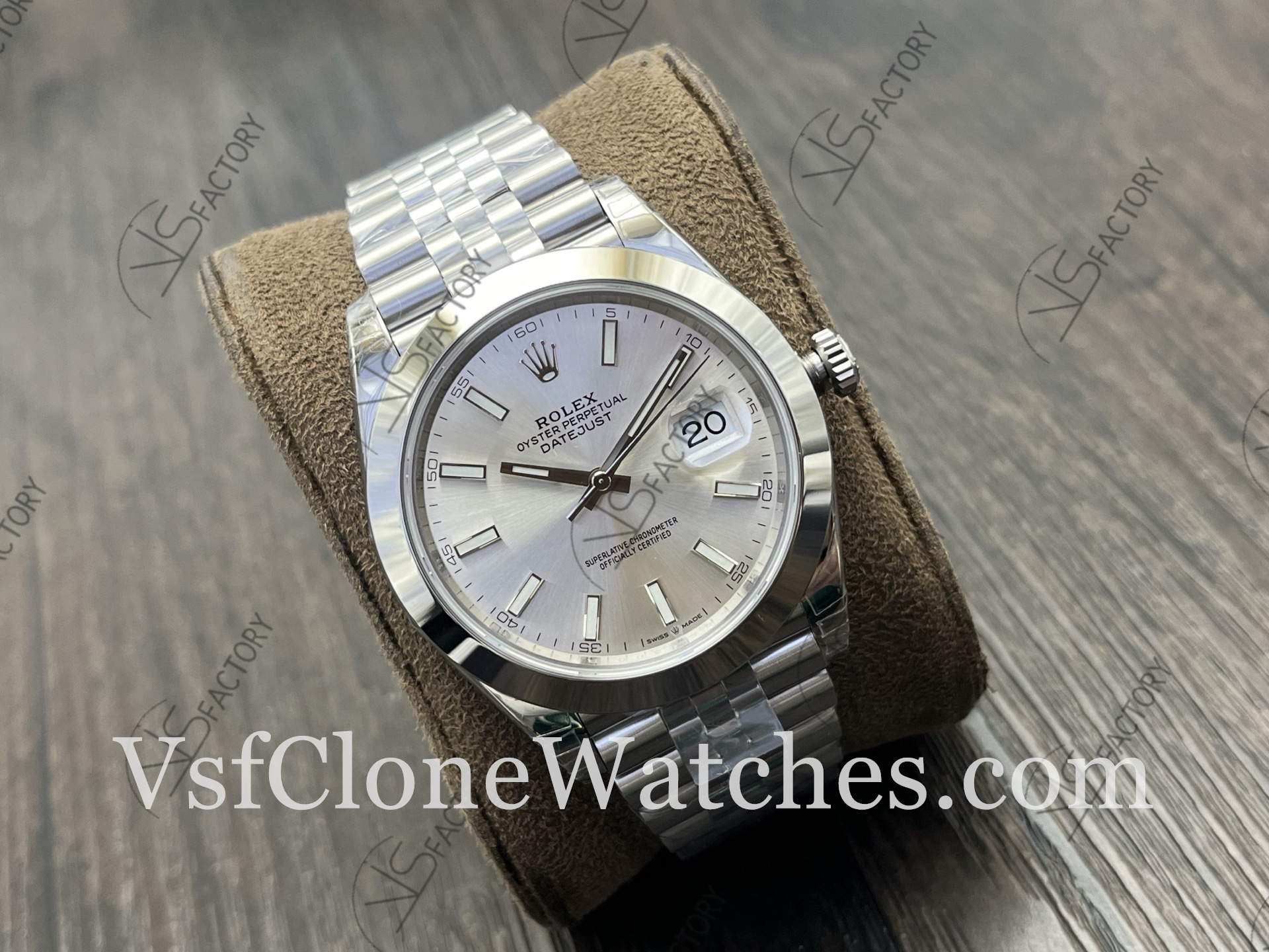 Super Clone Watches – Rolex DateJust m126300-0004 Jubilee 41MM 3235 Movement Silver Dial - Image 2