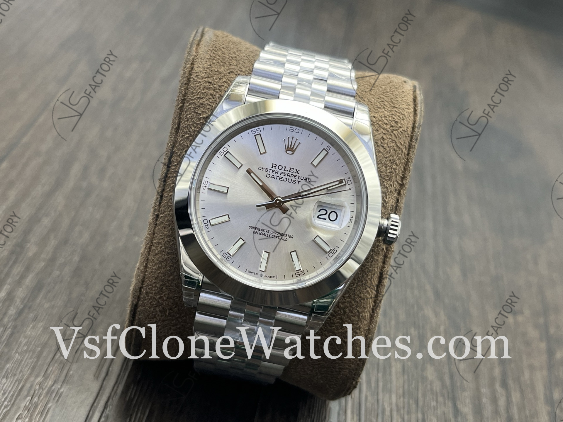 Super Clone Watches – Rolex DateJust m126300-0004 Jubilee 41MM 3235 Movement Silver Dial - Image 3